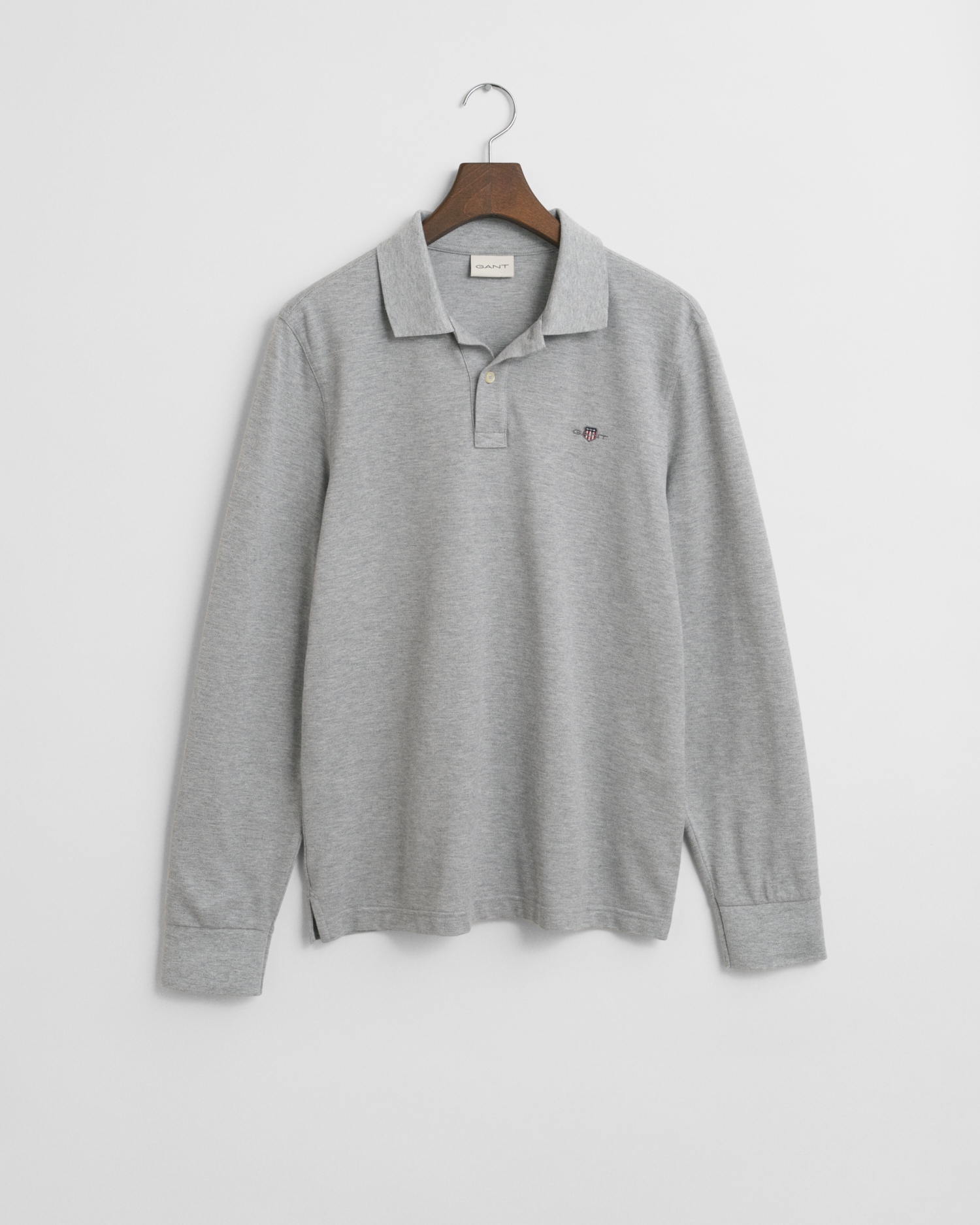Gant Poloshirt »REG SHIELD LS PIQUE RUGGER«, mit Logotickerei auf der Brust