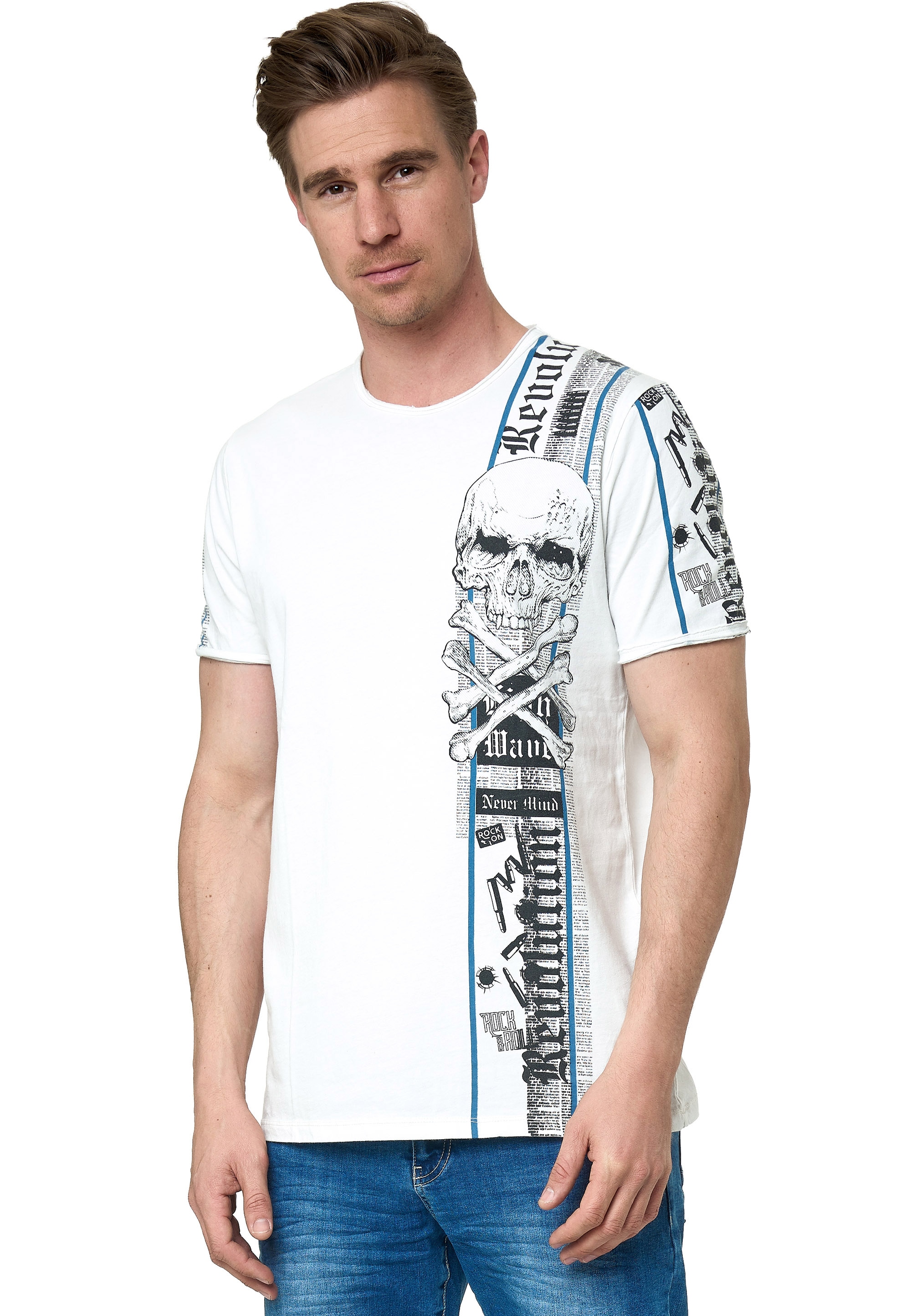 Rusty Neal T-Shirt, im verwaschenen Look günstig online kaufen