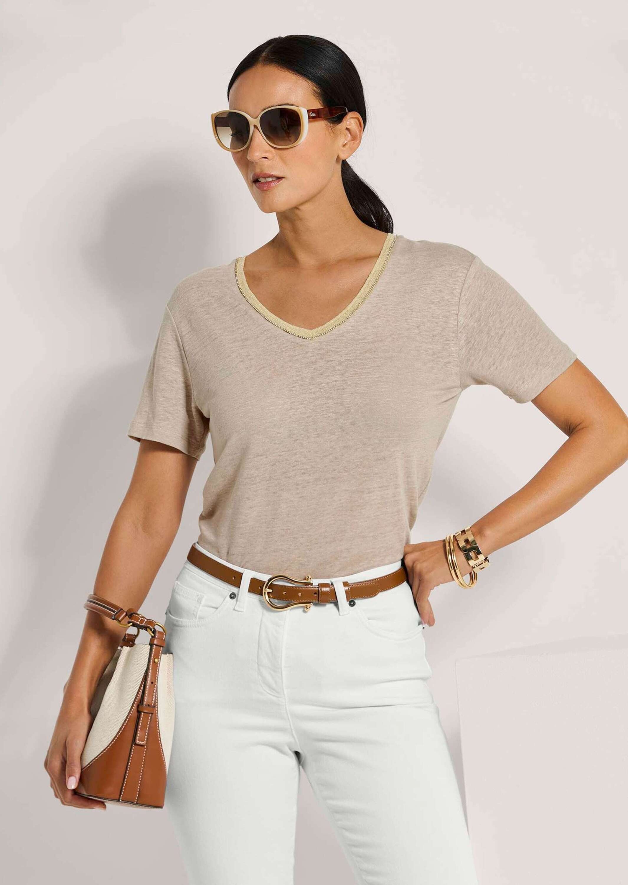 MADELEINE Kurzarmshirt »Shirt Leinenshirt«