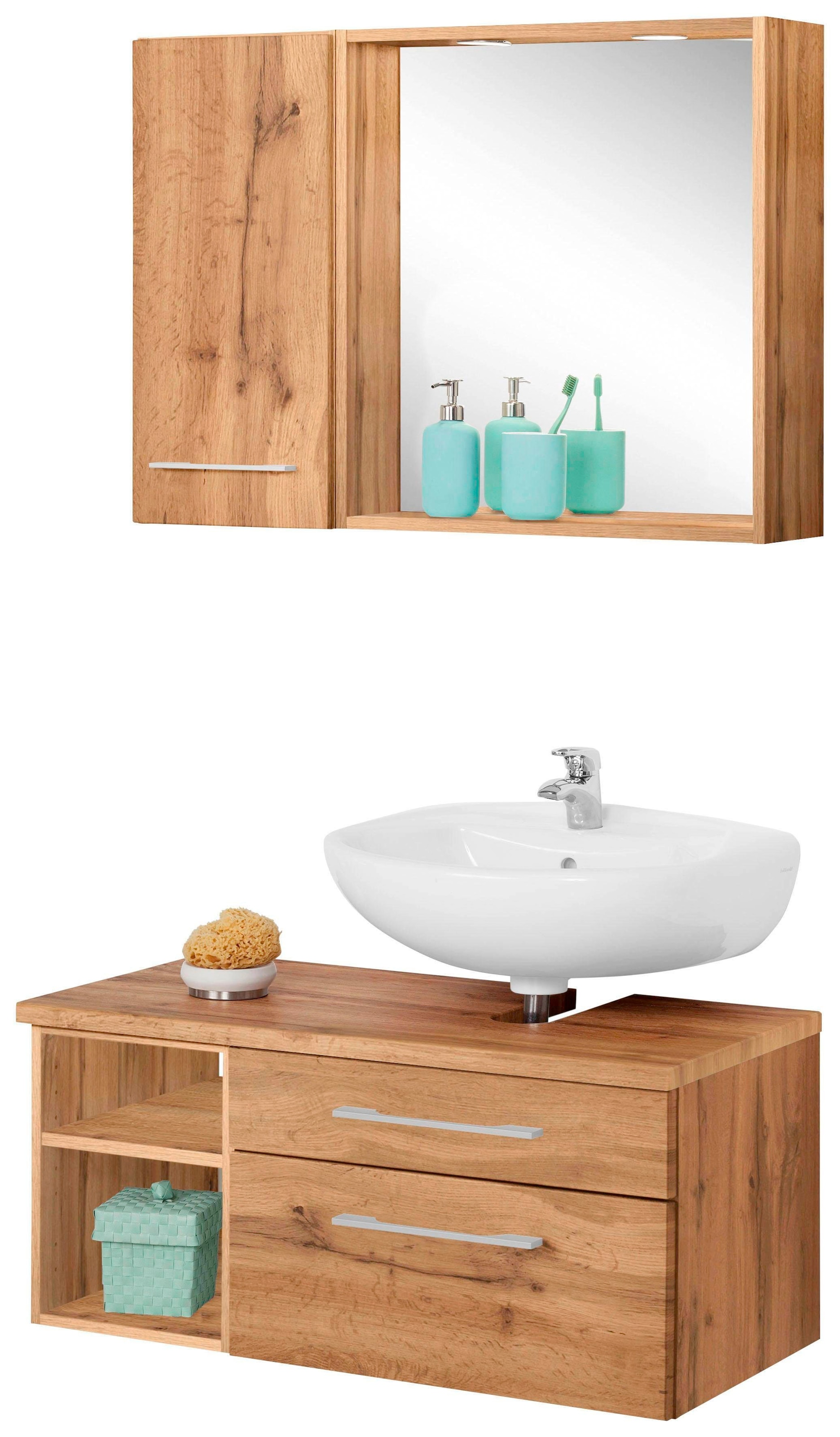 welltime Badmöbel-Set "Davos" 3 Stk. tlg. günstig online kaufen