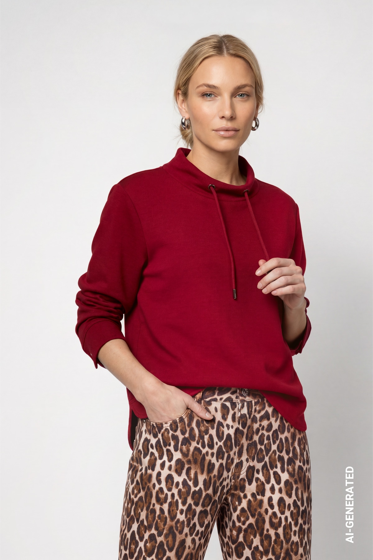 Monari "Sweatshirt Basic Sweat", Regular fit mit Stehkragen