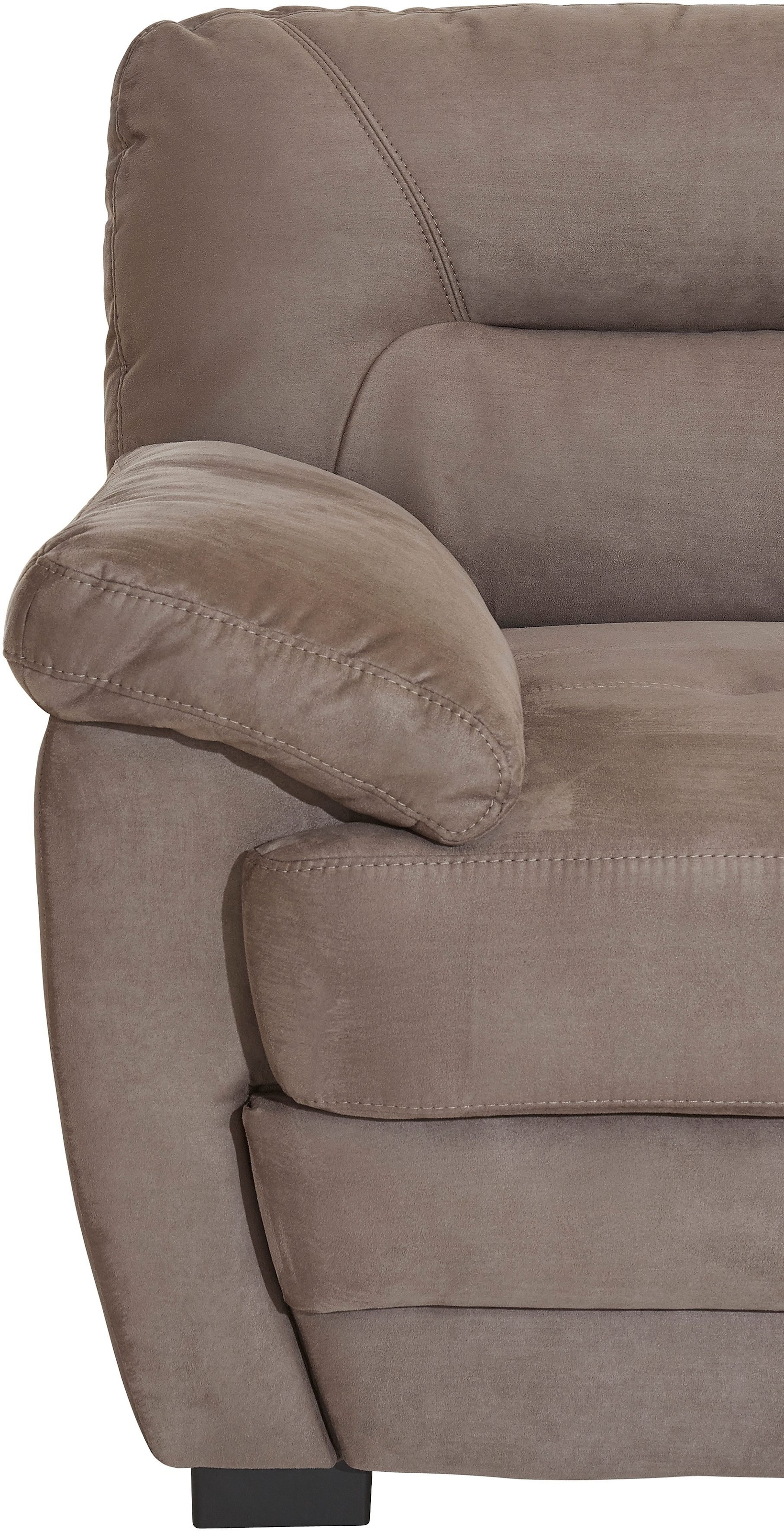 COTTA Polstergarnitur »Royale L-Form«, (Set), Set bestehend aus: Ecksofa & Hocker