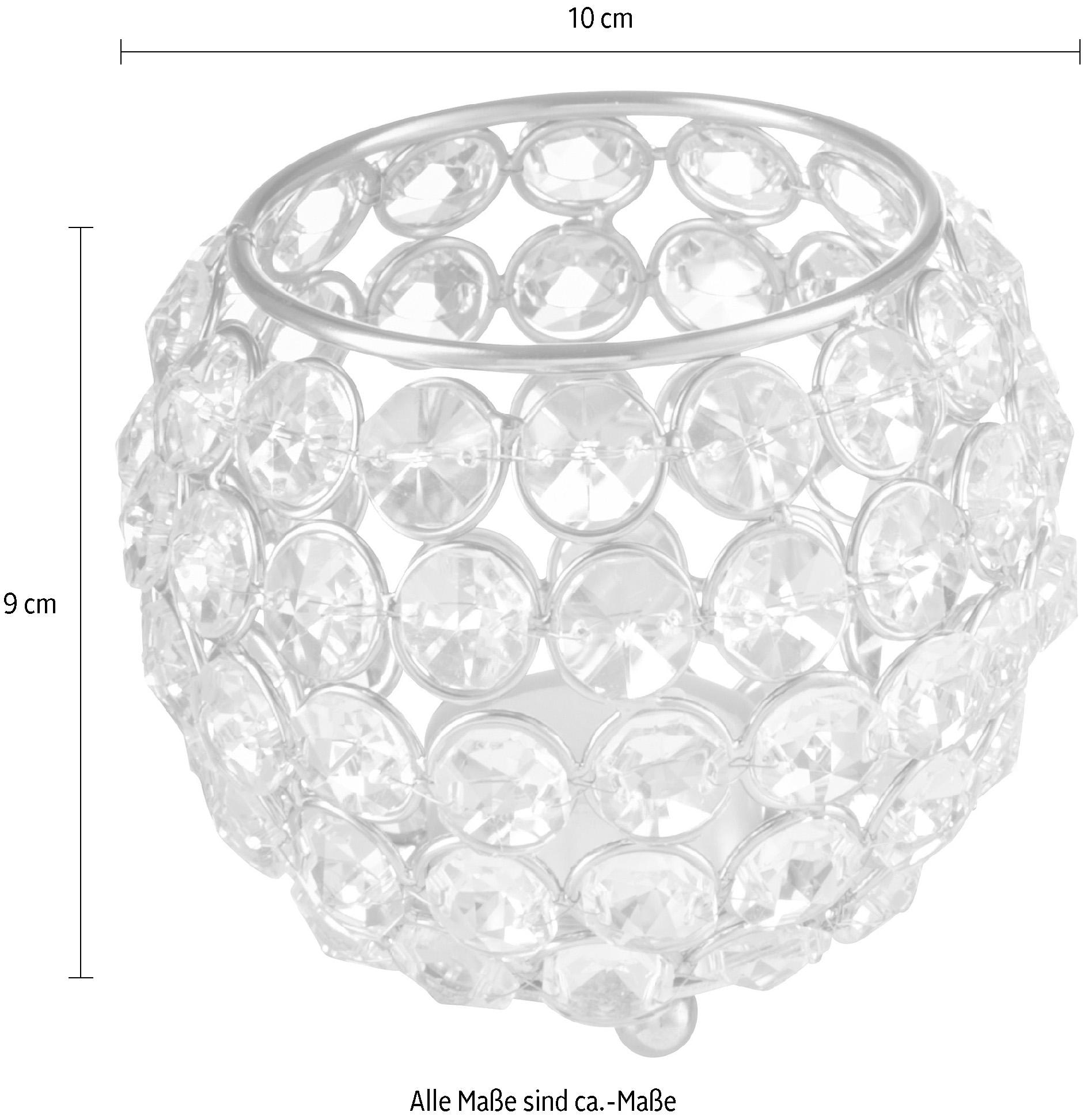 Home affaire Teelichthalter »Kristall«, (Set, 2 St.) kaufen | BAUR