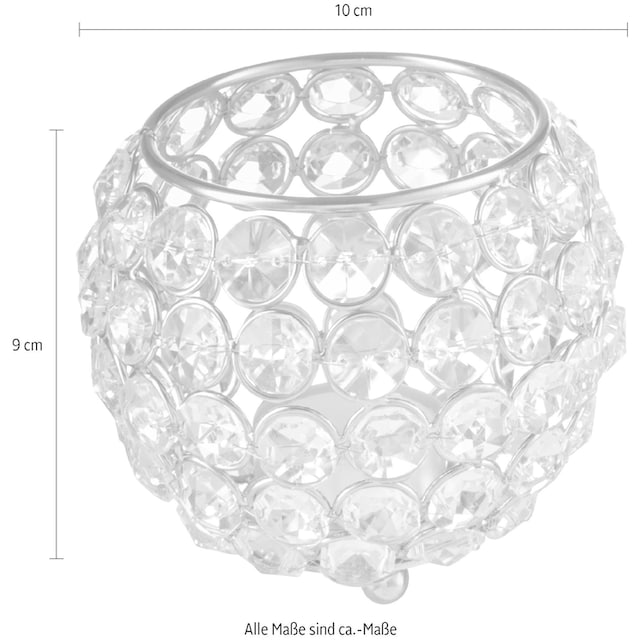 Home affaire Teelichthalter »Kristall«, (Set, 2 St.) kaufen | BAUR