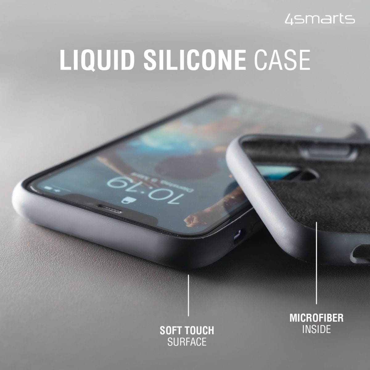 4smarts Handyhülle »Liquid Silicon Case Cupertino für Apple iPhone 14«, iPhone 14, Backcover, Schutzhülle, Handyschutzhülle, Case, Schutzcase, stoßfest