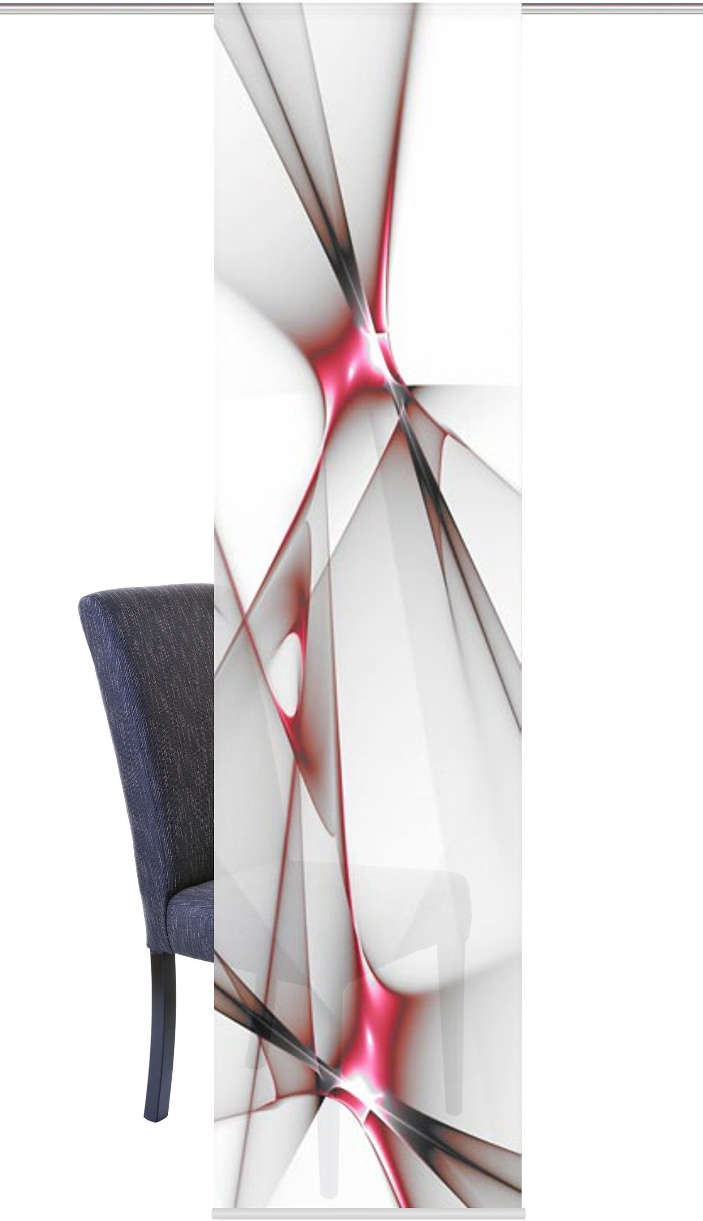 HOME WOHNIDEEN Schiebegardine "FRANKLIN" Klettband 1 Stk. tlg. HxB: 245x60, günstig online kaufen