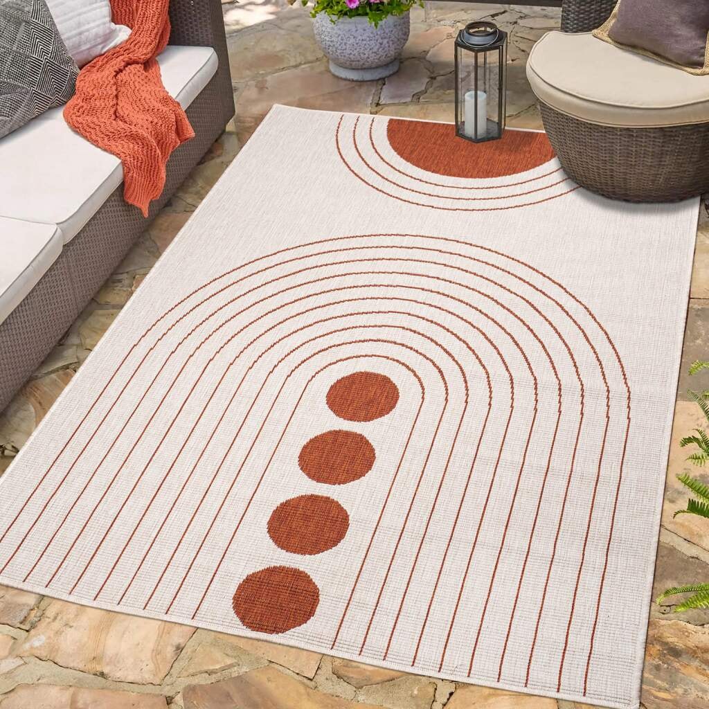 Outdoorteppich »DUO RUG 5739«, rechteckig, 5 mm Höhe, Wendeteppich Wetterfest In- &...