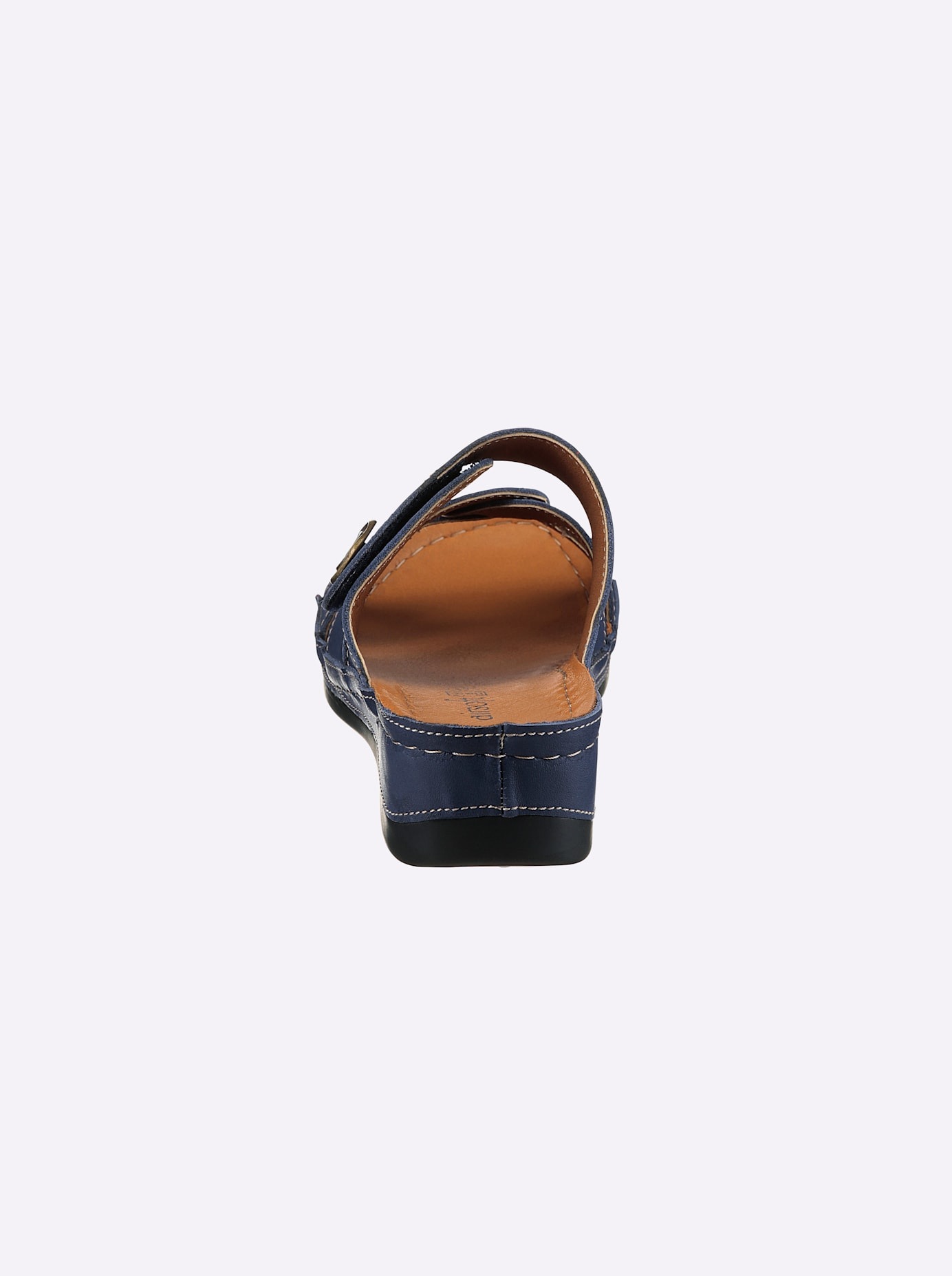 Pantolette CASUAL LOOKS, Damen, Gr. 41, marine, Glattleder, Leder, Basic, Schuhe Pantolette 2