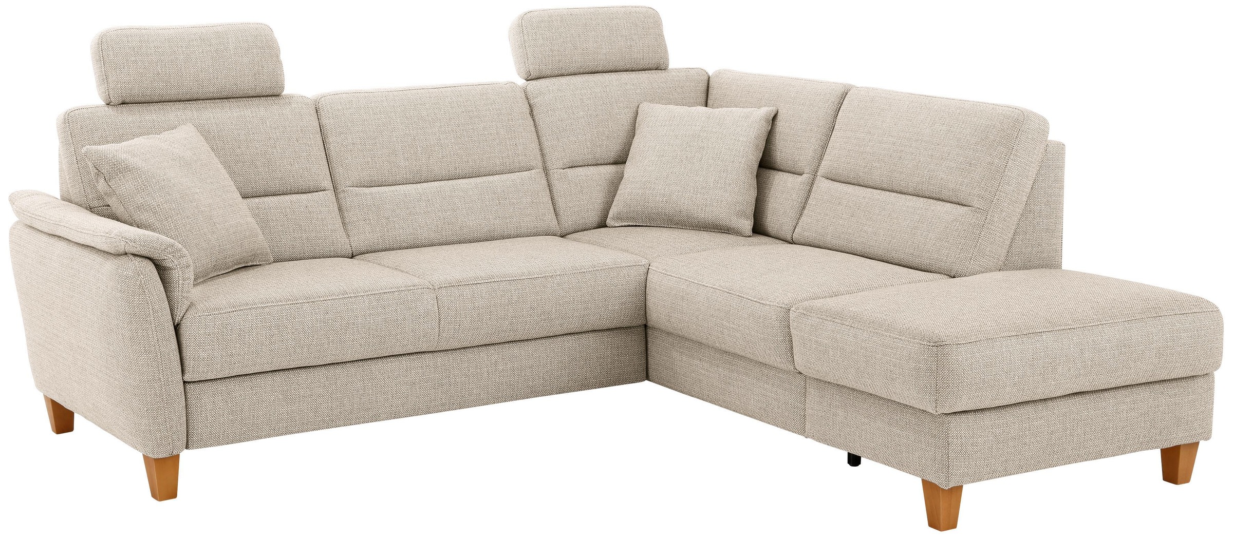 Home affaire Ecksofa »Palmera L-Form, B: 236 cm« optional Bettfunktion & Bettkasten, Federkern