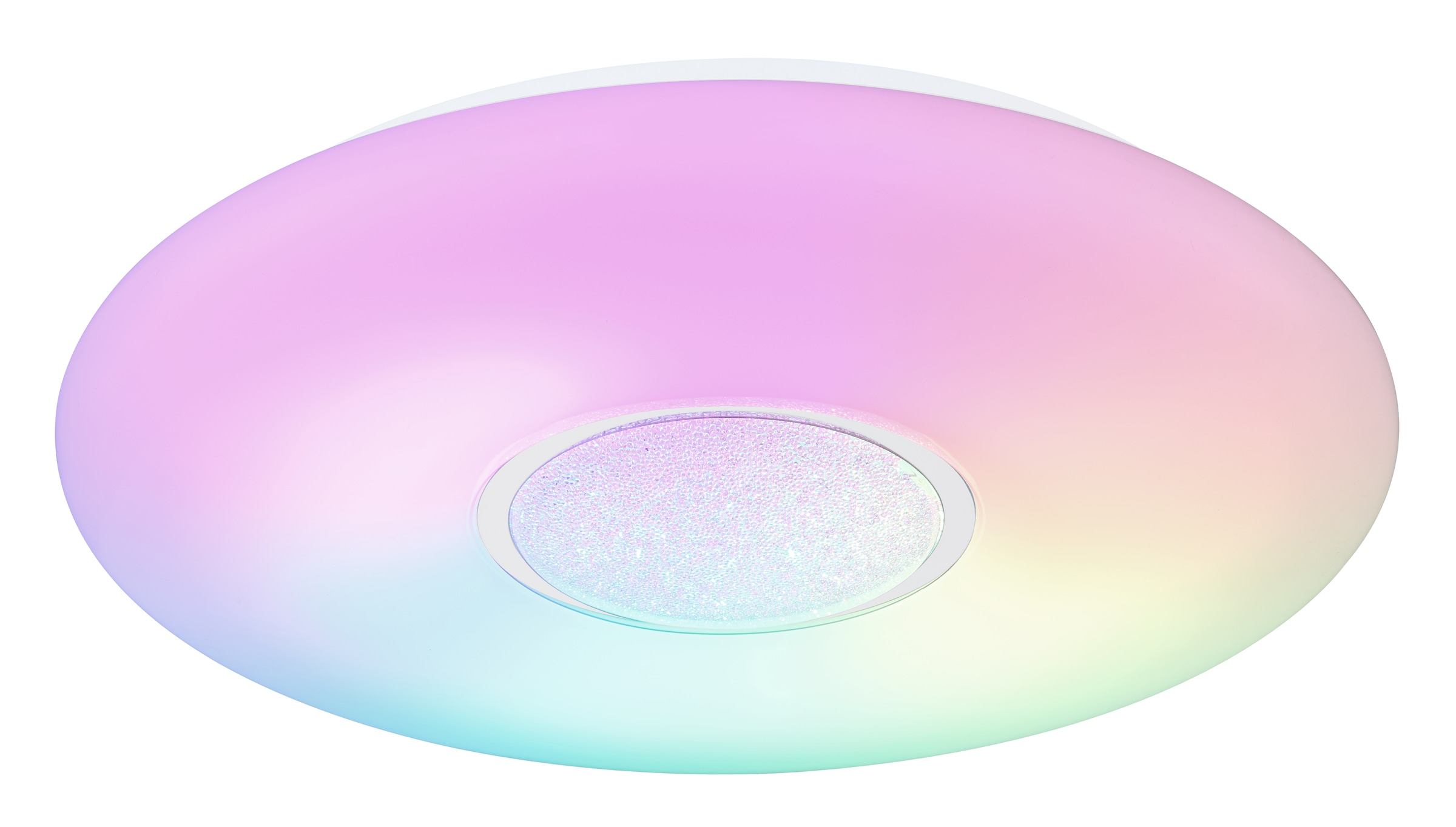 GLOBO LIGHTING LED Deckenleuchte »SULLY«, Leuchtmittel LED-Modul | LED fest integriert, Deckenlampe/rund/Wohnzimmer/Schlafzimmer/elegant/rot-grün-blau