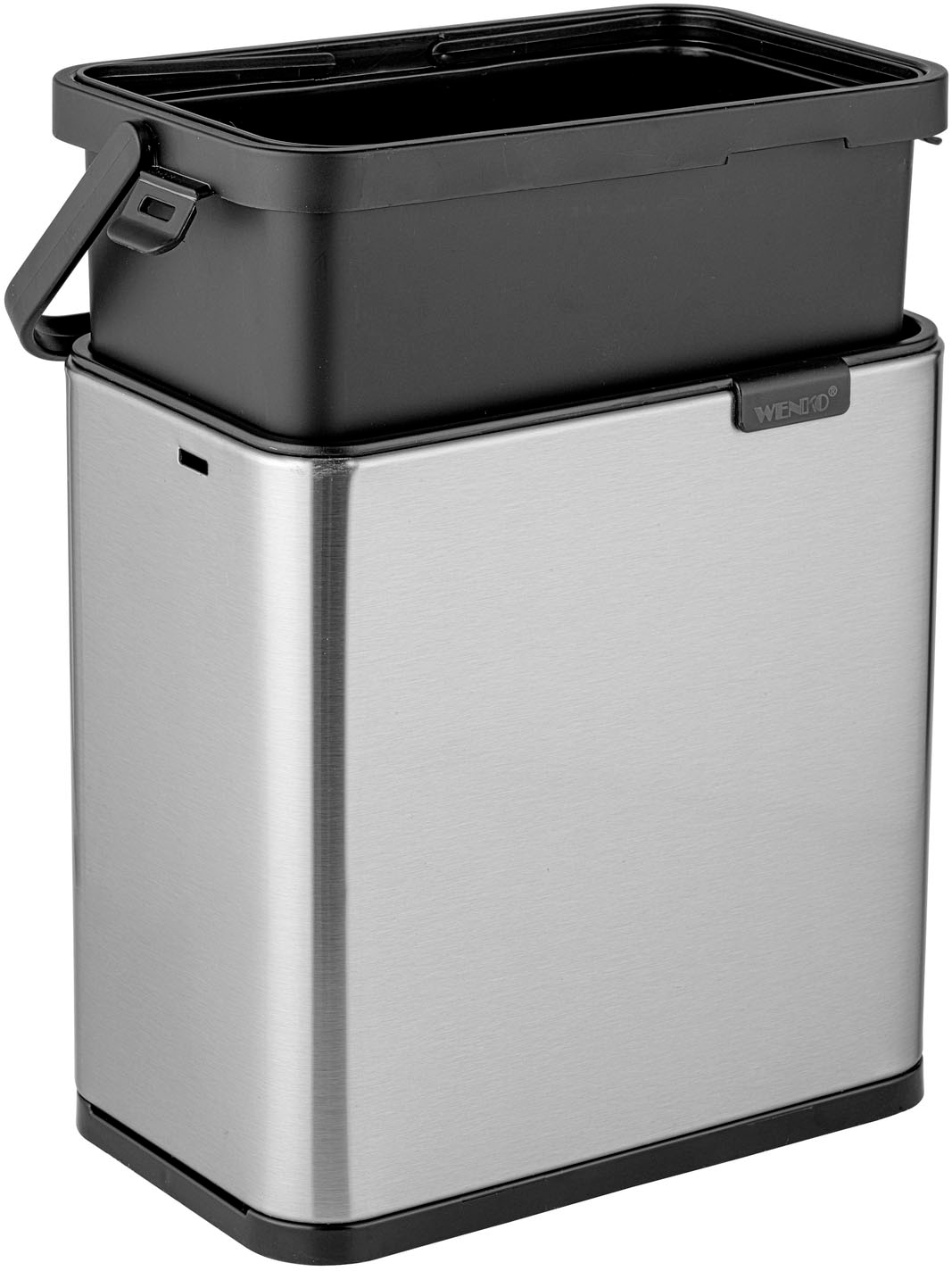WENKO Mülleimer »Modell Colin« 1 Behälter Abfalleimer mit Griff, Über-Tür-Befestigung ohne Bohren, 3 L