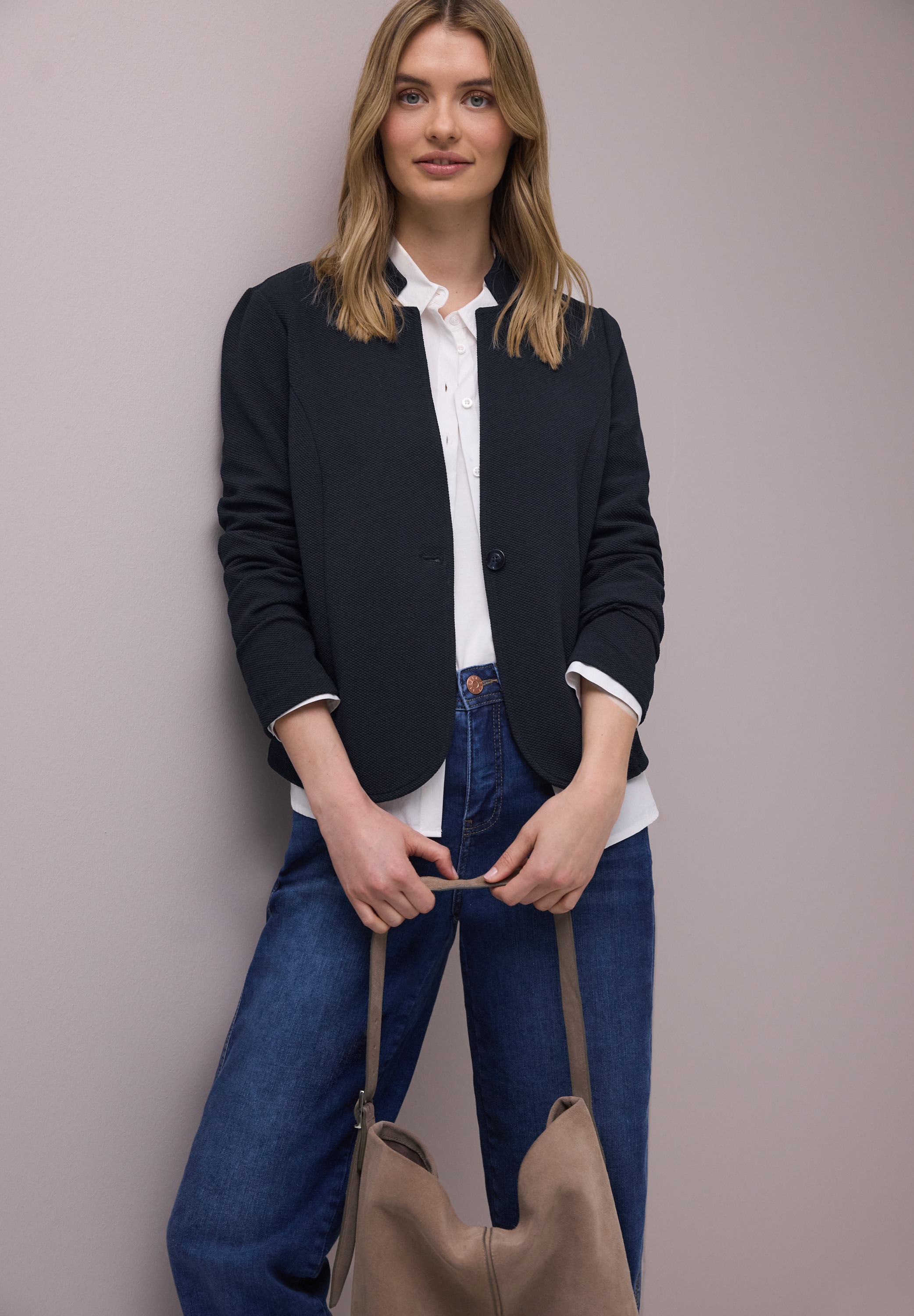 STREET ONE Sweatblazer Jersey günstig online kaufen