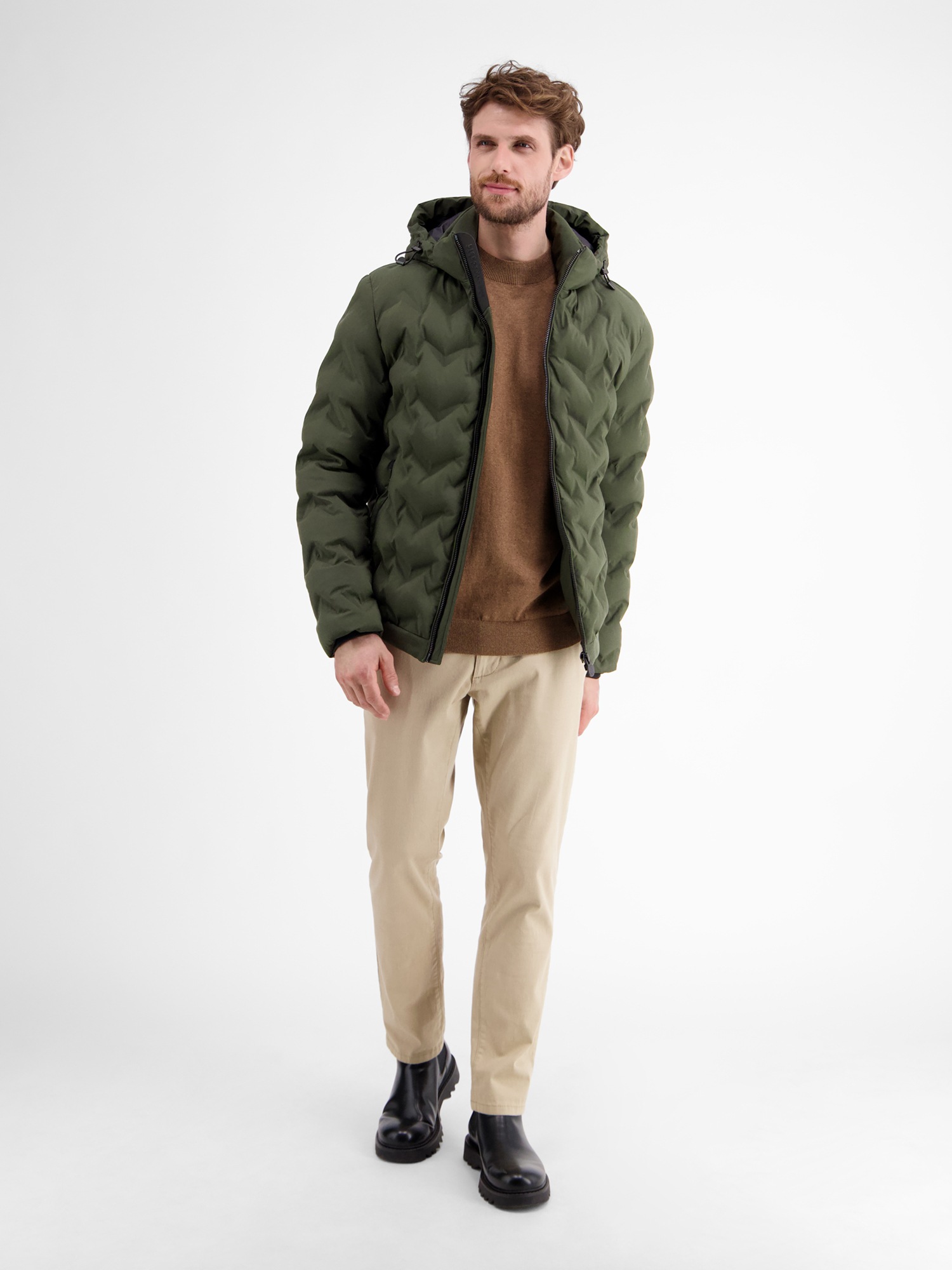 LERROS Steppjacke »LERROS Herren Funktions-Steppjacke«, mit Kapuze, Wasser- und windabweisend, atmungsaktiv