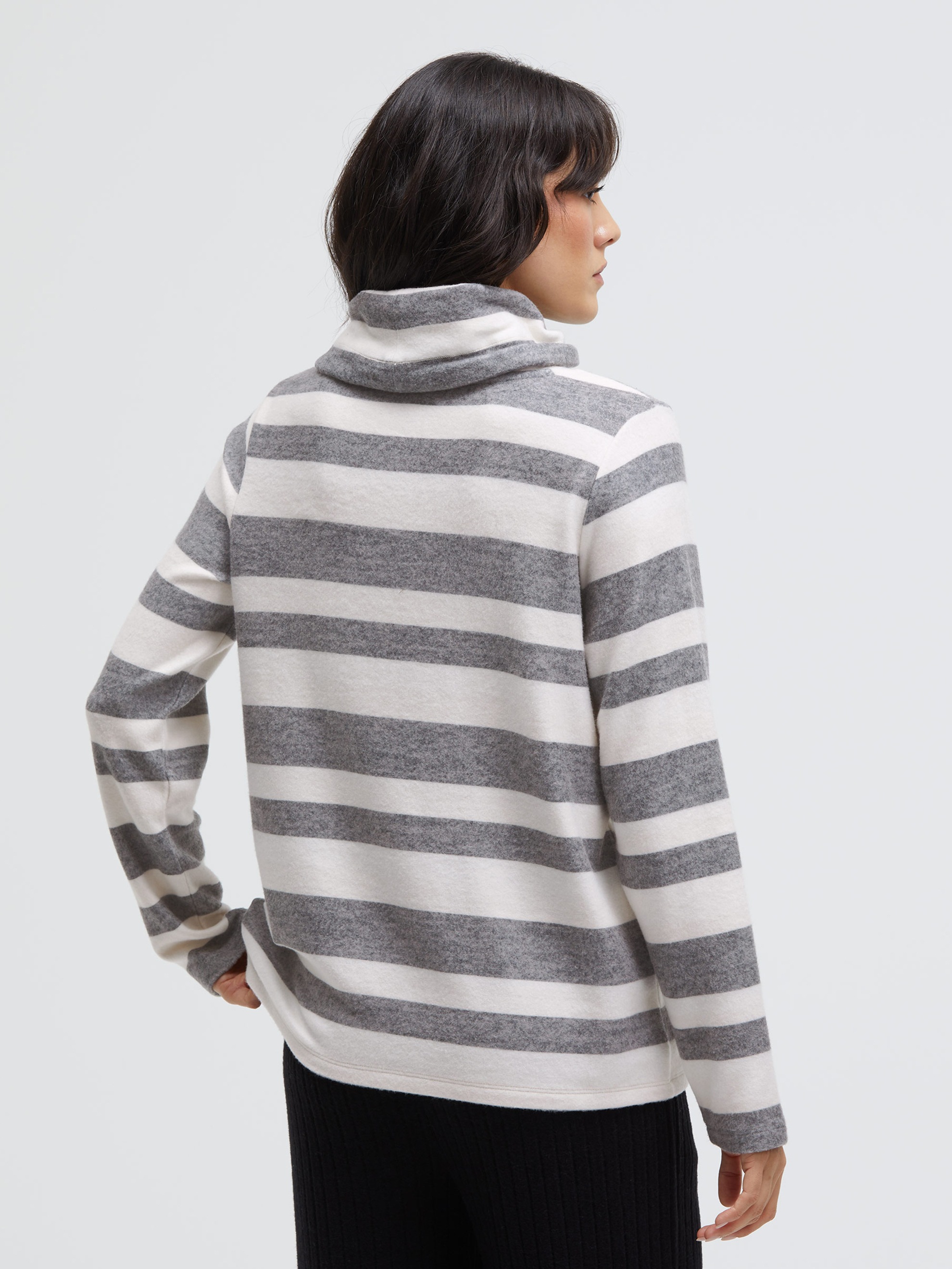 SOCCX Rundhalspullover mit Glitzerdruck