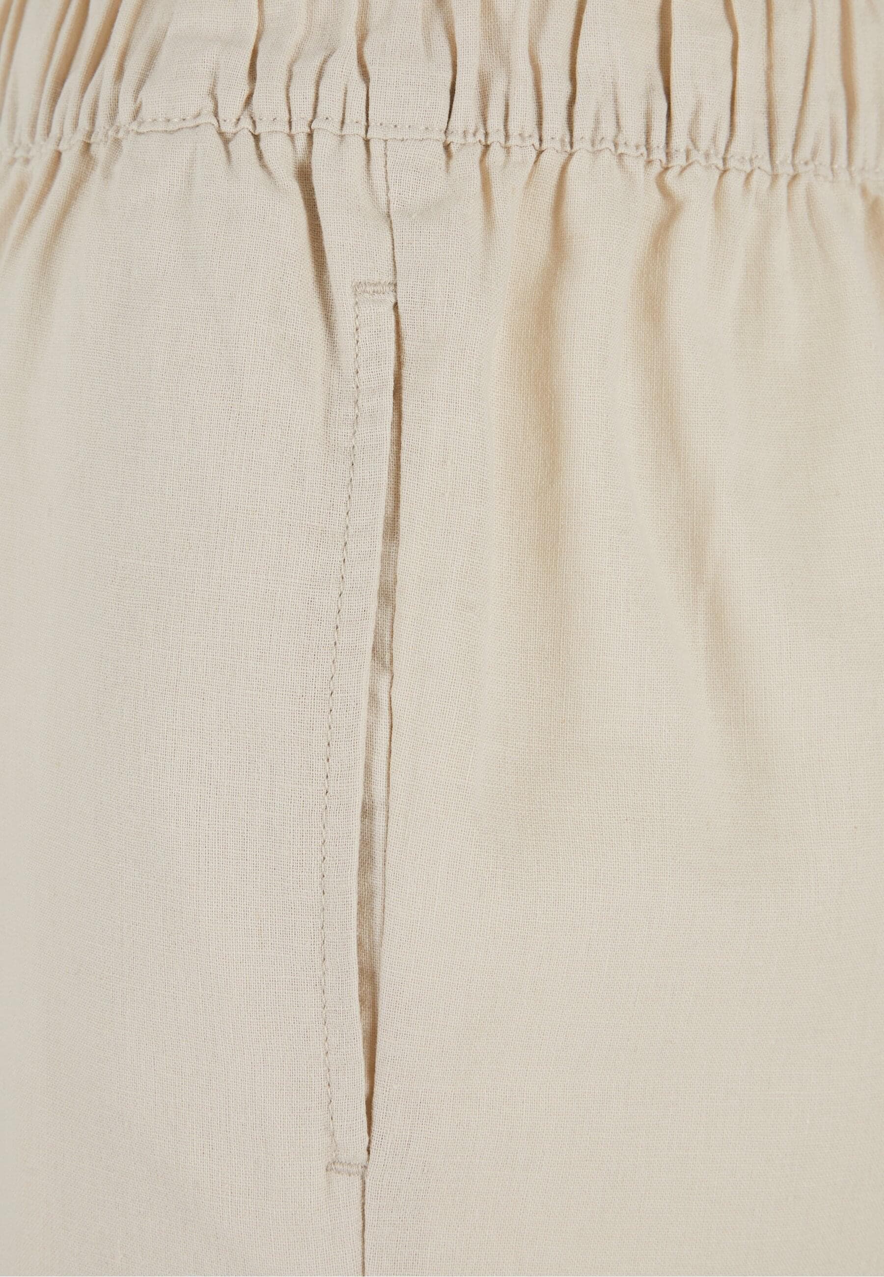 URBAN CLASSICS Stoffhose »Urban Classics Damen Ladies Linen Mixed Wide Pants«, (1 tlg.)