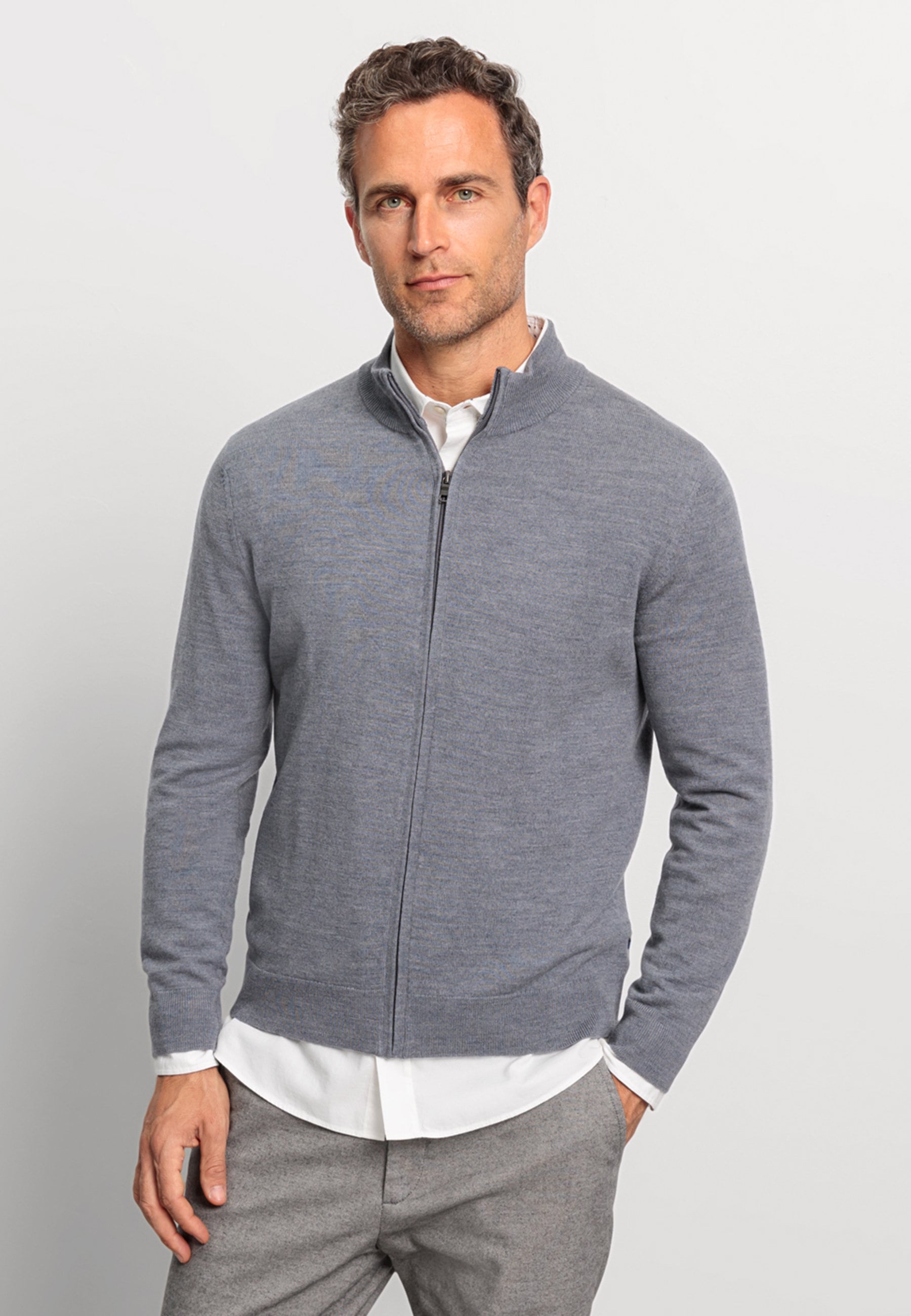 OLYMP Sweatjacke "OLYMP Casual Strick" günstig online kaufen