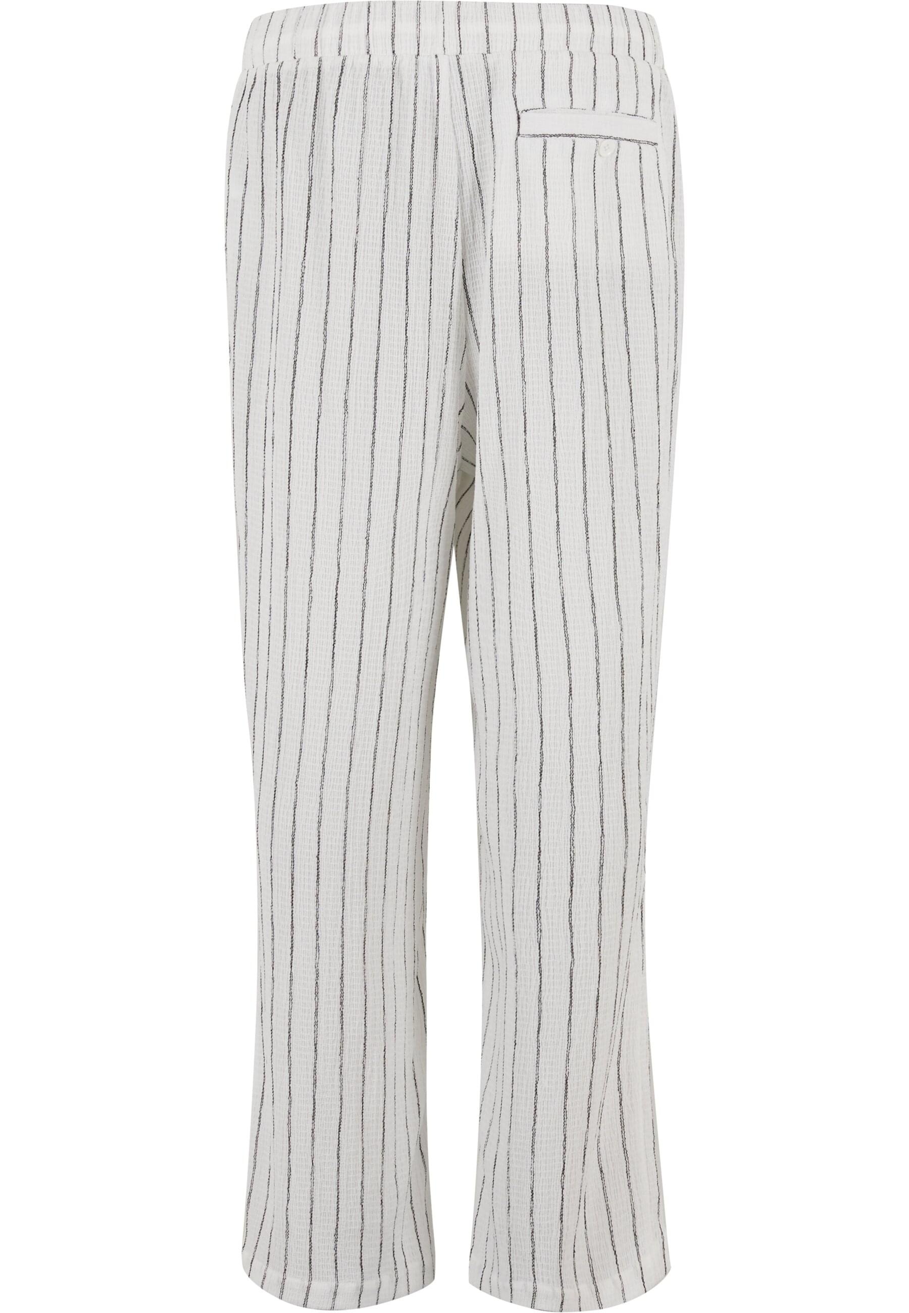 URBAN CLASSICS Stoffhose »Urban Classics Striped Crinkle Resort Pants«, (1 tlg.)