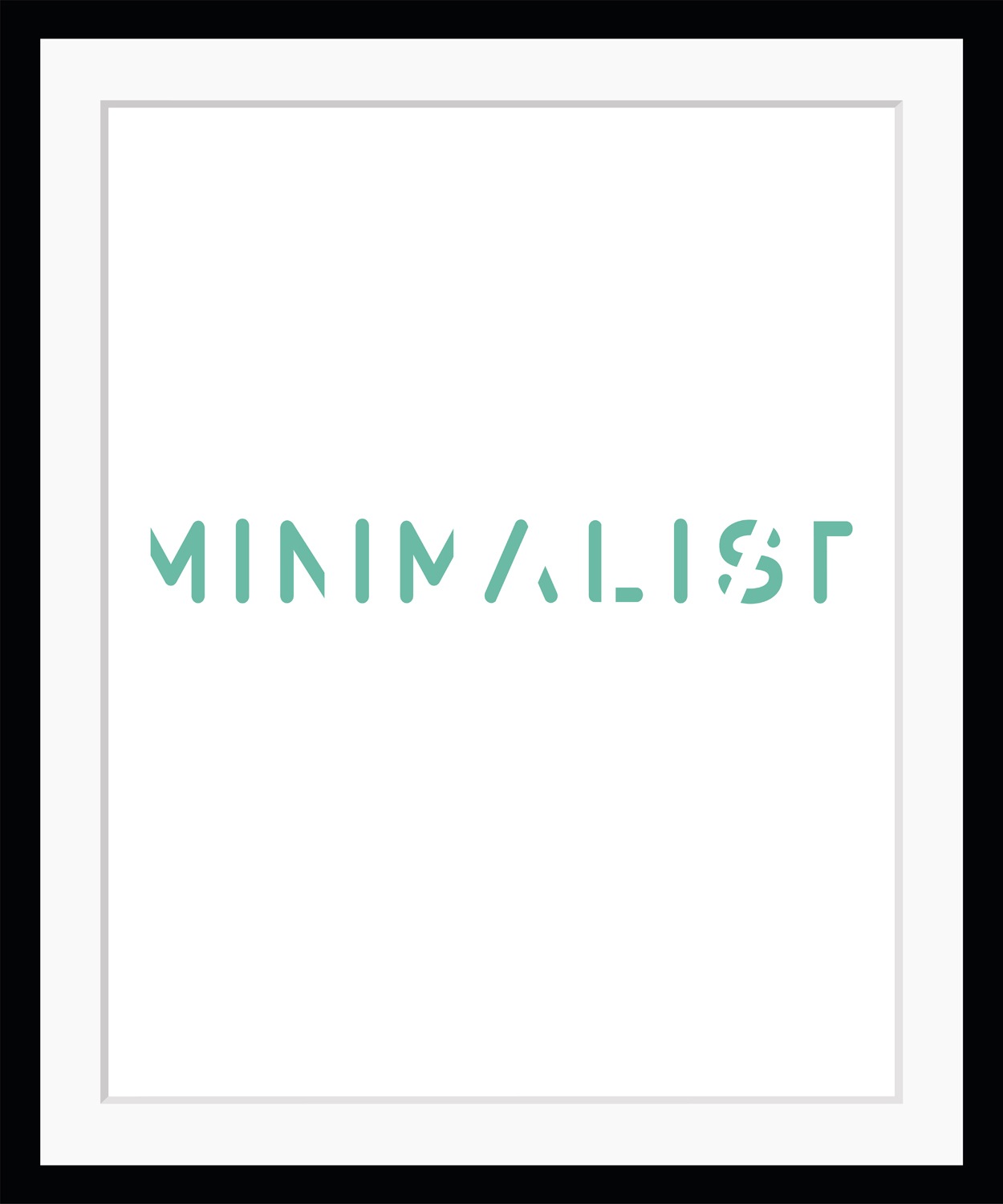 queence Bild »MINIMALIST«, Sprüche & Texte, Schrift, gerahmt