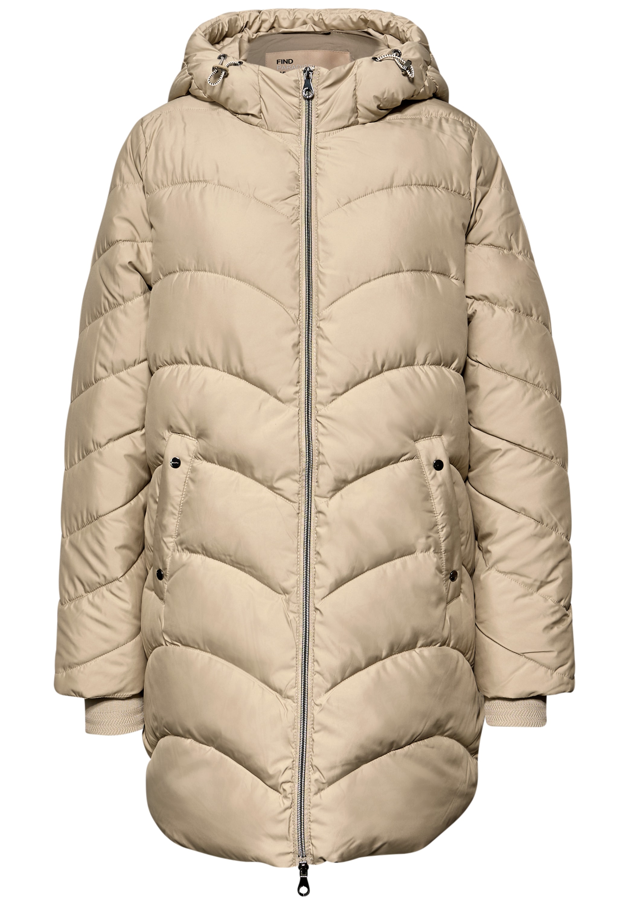 STREET ONE Steppjacke mit Kapuze mit Kapuze mit Tunnelzugband