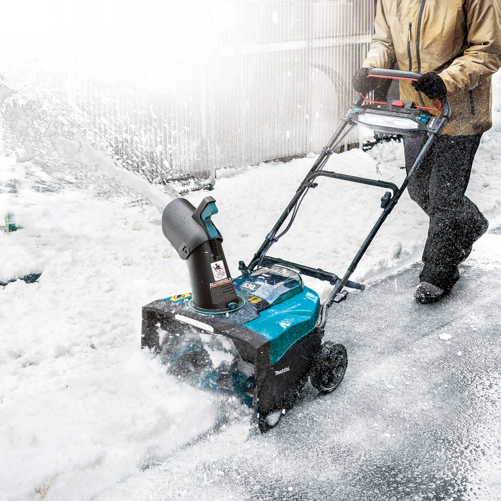 Makita Akku-Schneefräse »»SN001GZ« 40V max., XGT, 530 mm, 180°, ohne Akku und Ladegerät« kompakt  mit 530mm Räumbreite, stufenlosem Auswurf & LED-Beleuchtung