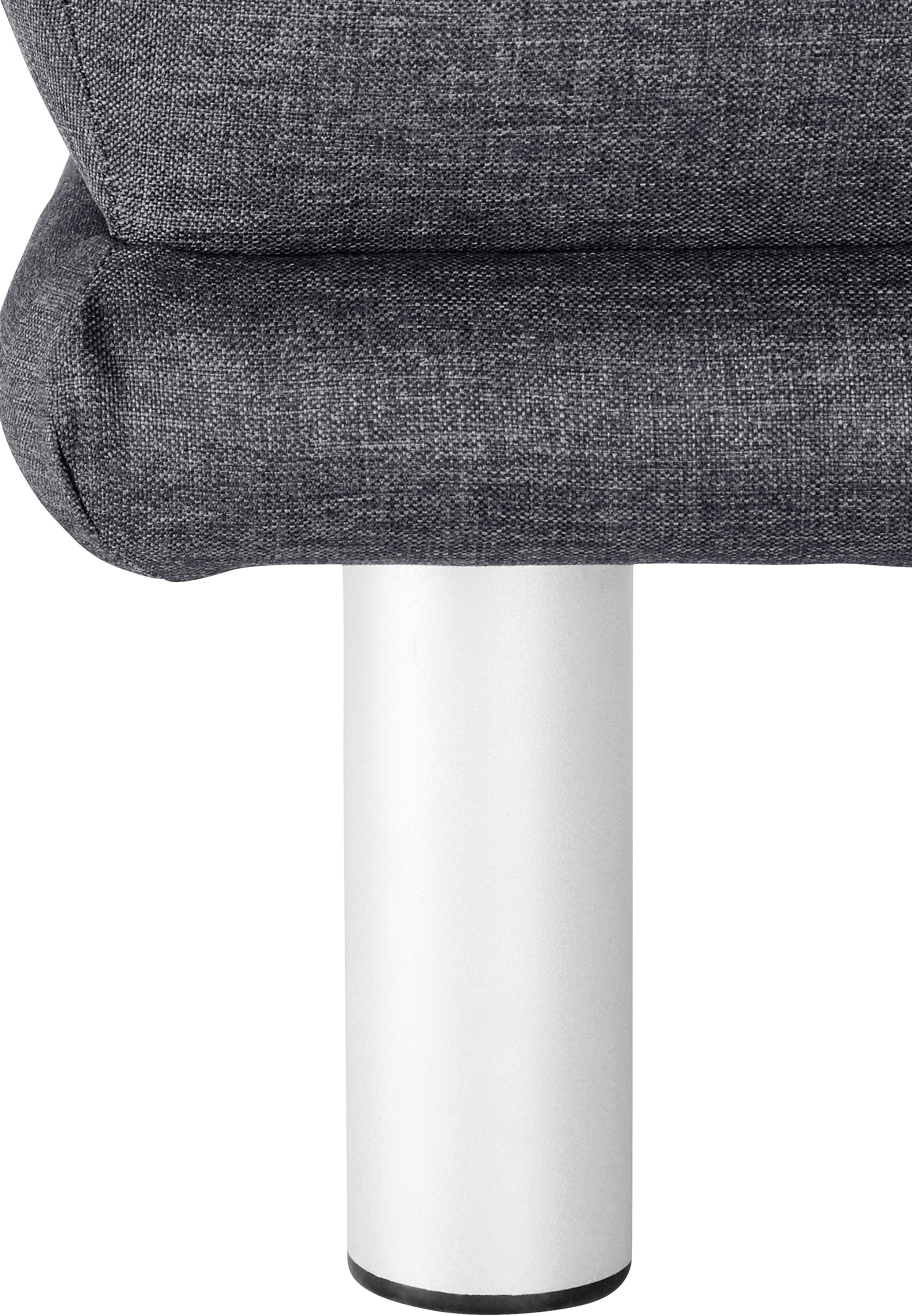 TRENDMANUFAKTUR Hocker »Cecilia II, modern und elegant, B/T 66/66cm«