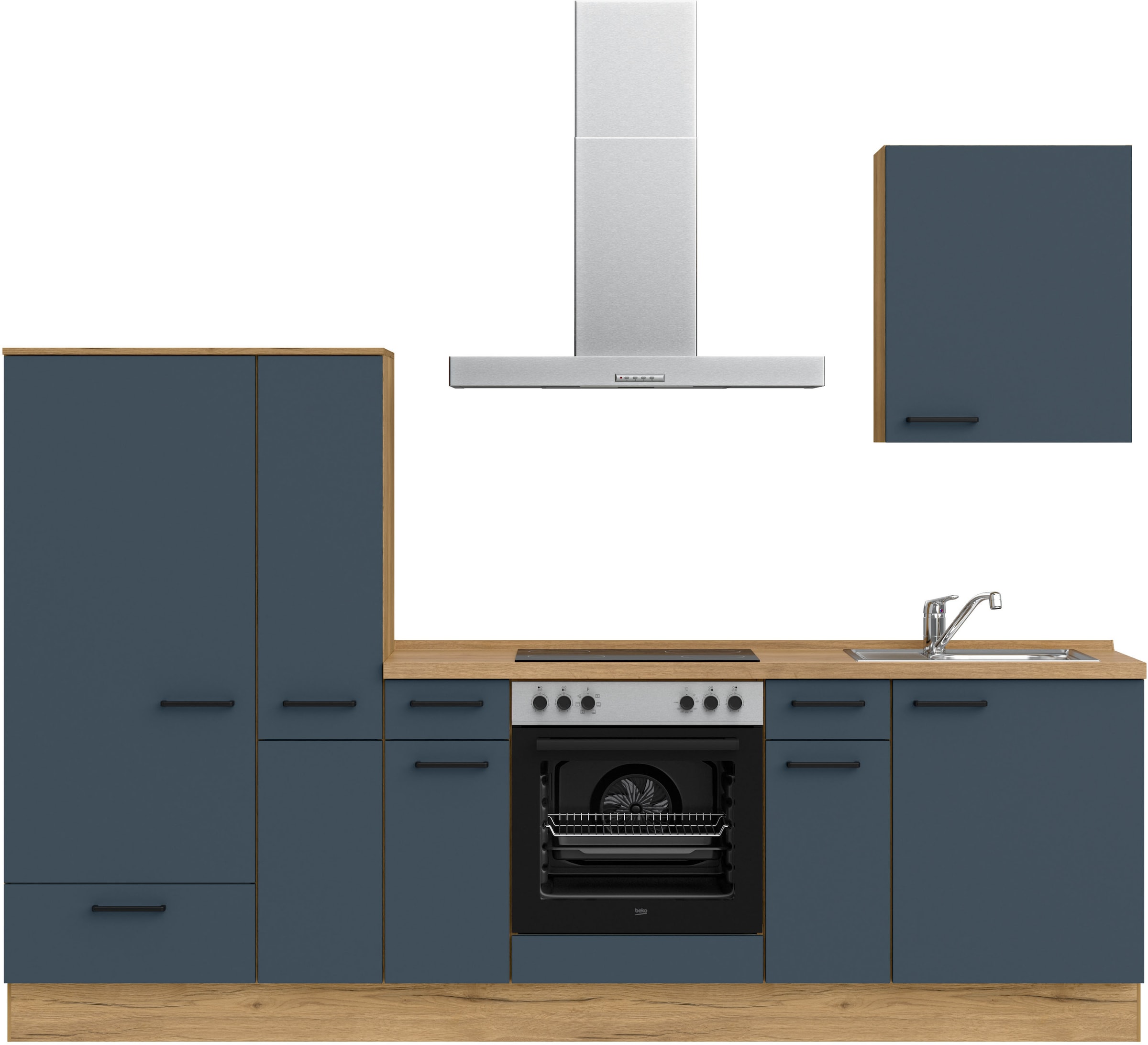 nobilia ""Easytouch I", NEU: individuell anpassbar mit gratis Profi-Beratung" vormontiert, Breite 270 cm, Ausrichtung wählbar, wahlw. mit E-Geräten