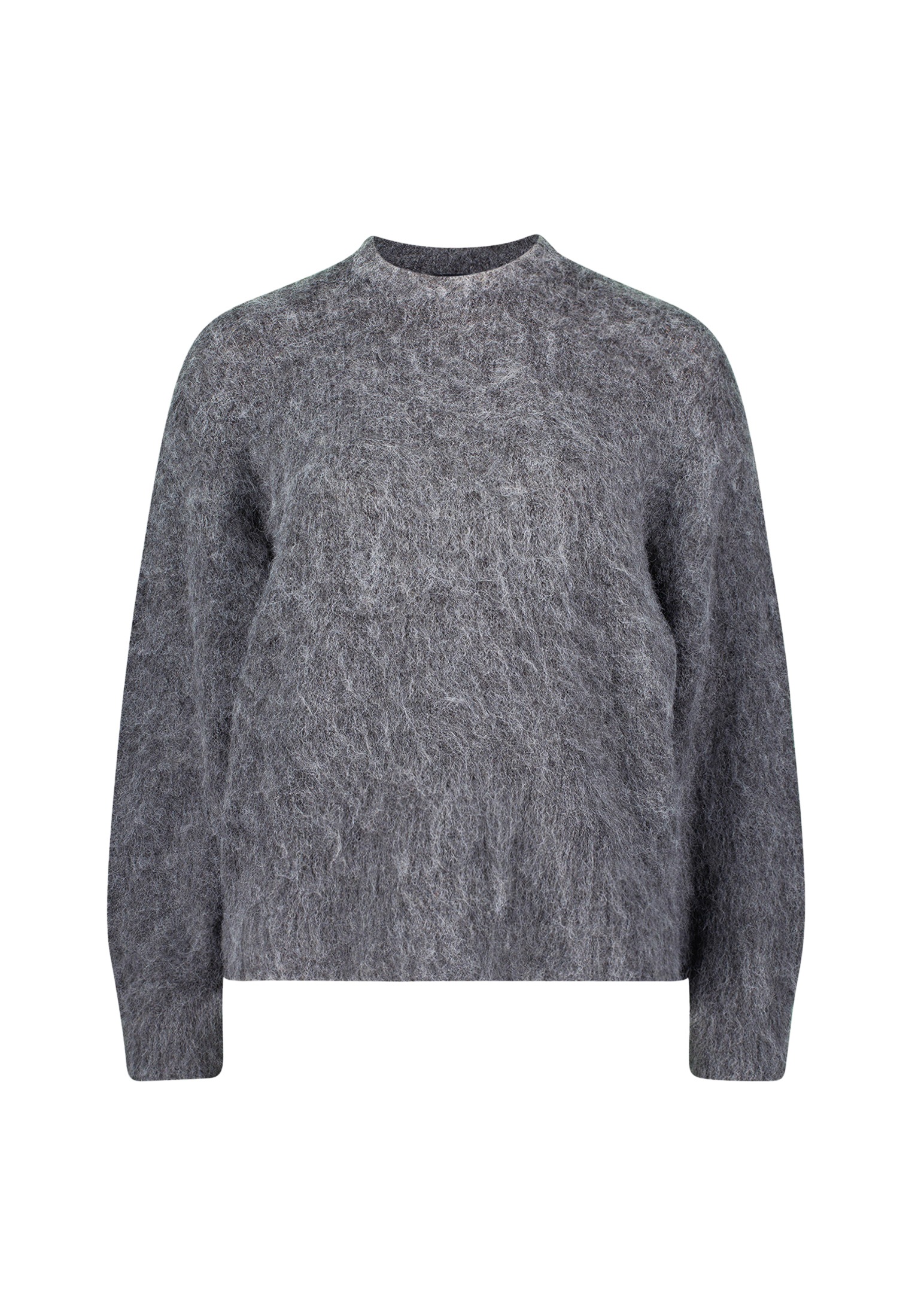 Zero Strickpullover "Damen Strickpullover mit Flaum" 1 Stk. tlg. Plain/ohne günstig online kaufen