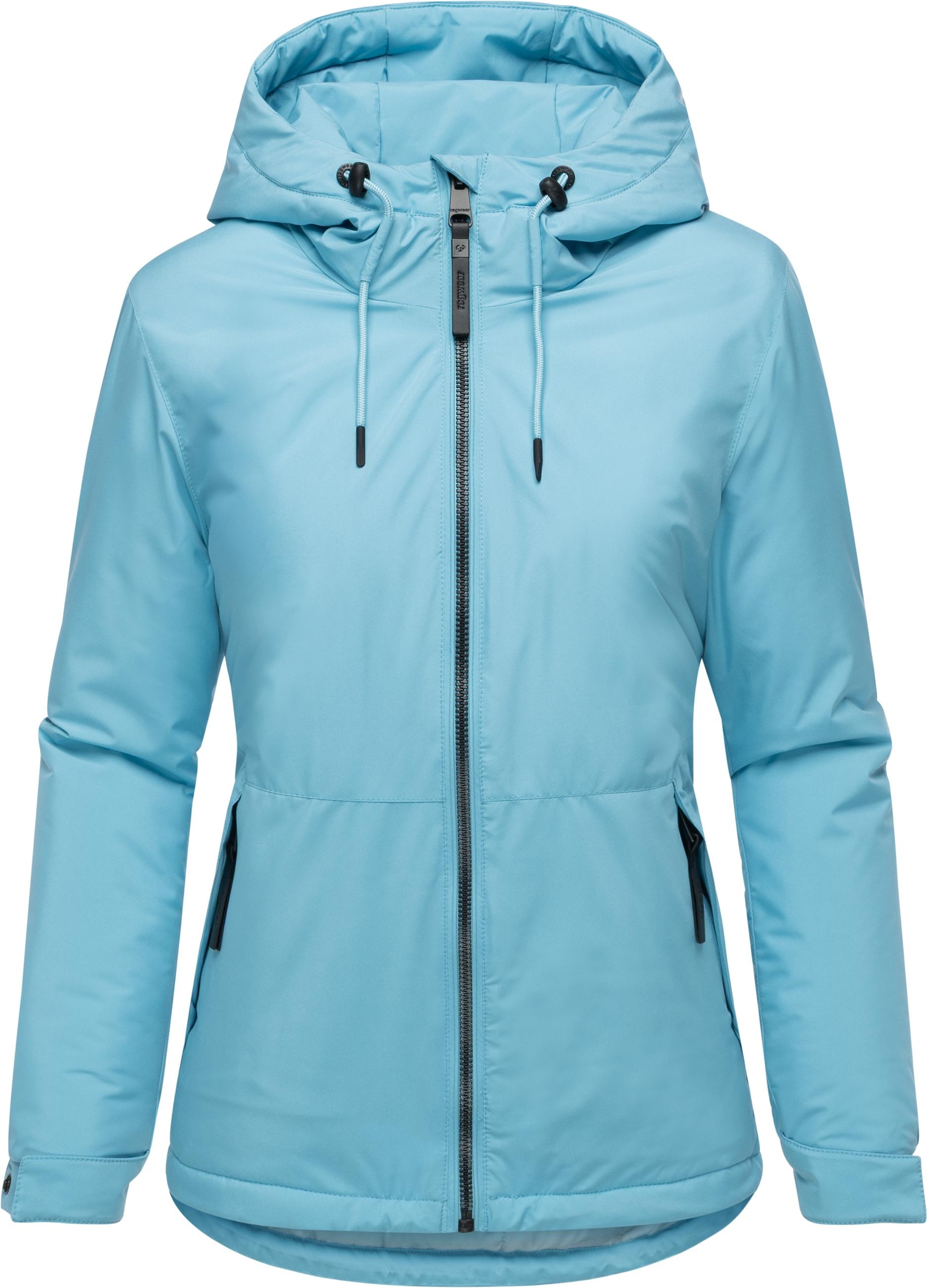 Winterjacke RAGWEAR "Bevin Warm YOUMODO", Damen, Gr. L (40), cloud, Obermaterial: 100% Polyester; Innenfutter: 100% Polyester; Wattierung: 100% Polyester, tailliert hüftbedeckend, hoch geschlossener Ausschnitt, verstellbar elastischer Bund mit Druckknöpfe