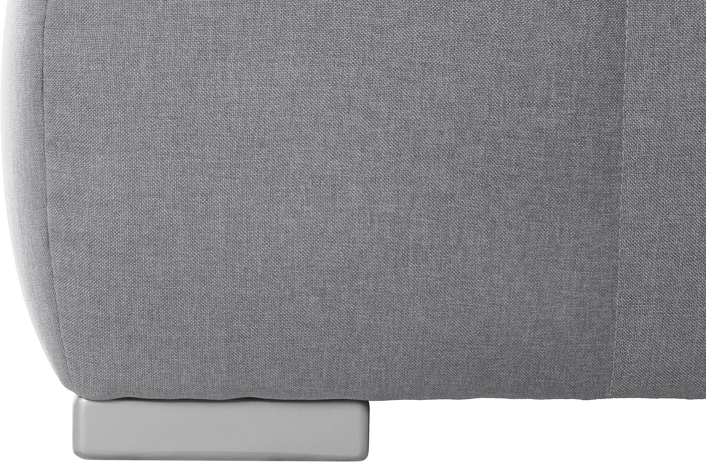 Boxspringbett HOME AFFAIRE "Chelles", grau, B:167cm L:245cm, Samtoptik (100% Polyester);Bezug der Spiegelfläche Matratzendrell aus 100% Polyester;Struktur fein 100% Polyester), Komplettbetten, Boxspringbett, inkl. Topper,, in XXL- Überlänge 220 cm, Unterb 5