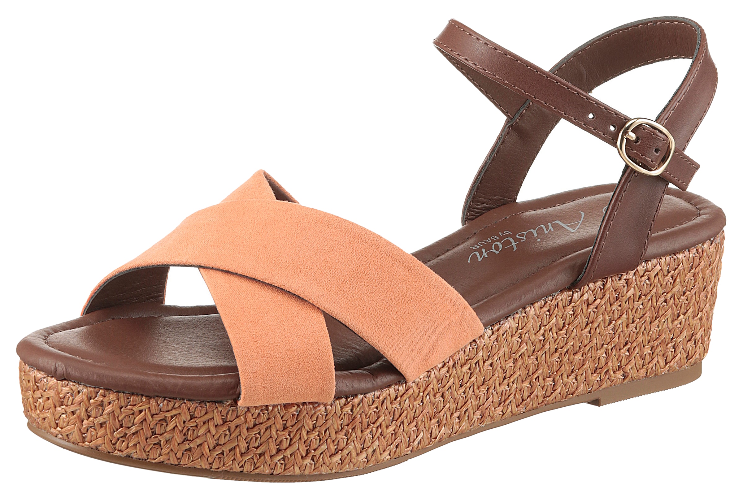 Aniston SHOES Keilsandalette, Sommerschuh, Riemchensandale, Keilabsatz - NEUE KOLLEKTION