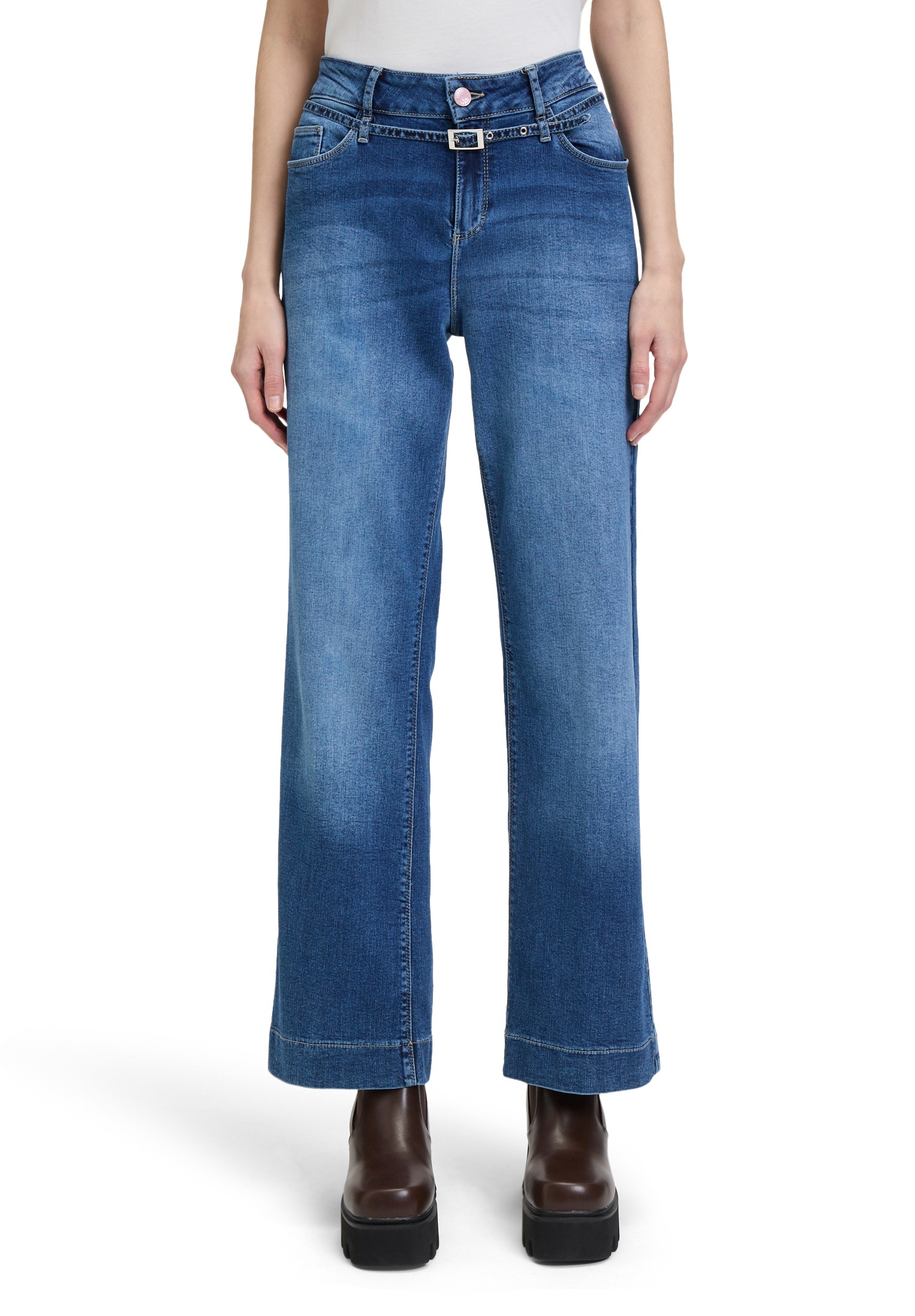 Cartoon Stretch-Jeans "Cartoon Stretch-Jeans mit Stickerei"