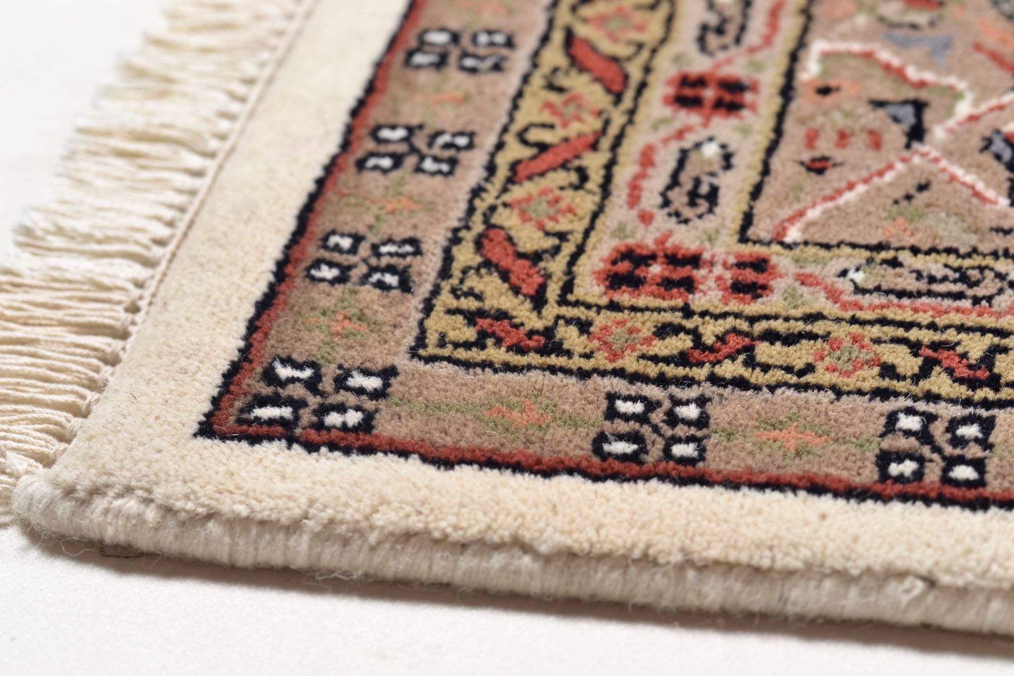 THEKO Läufer »Chandi Mir«, rechteckig, 12 mm Höhe, Teppich-Läufer, reine Wolle, handgeknüpft, mit Fransen