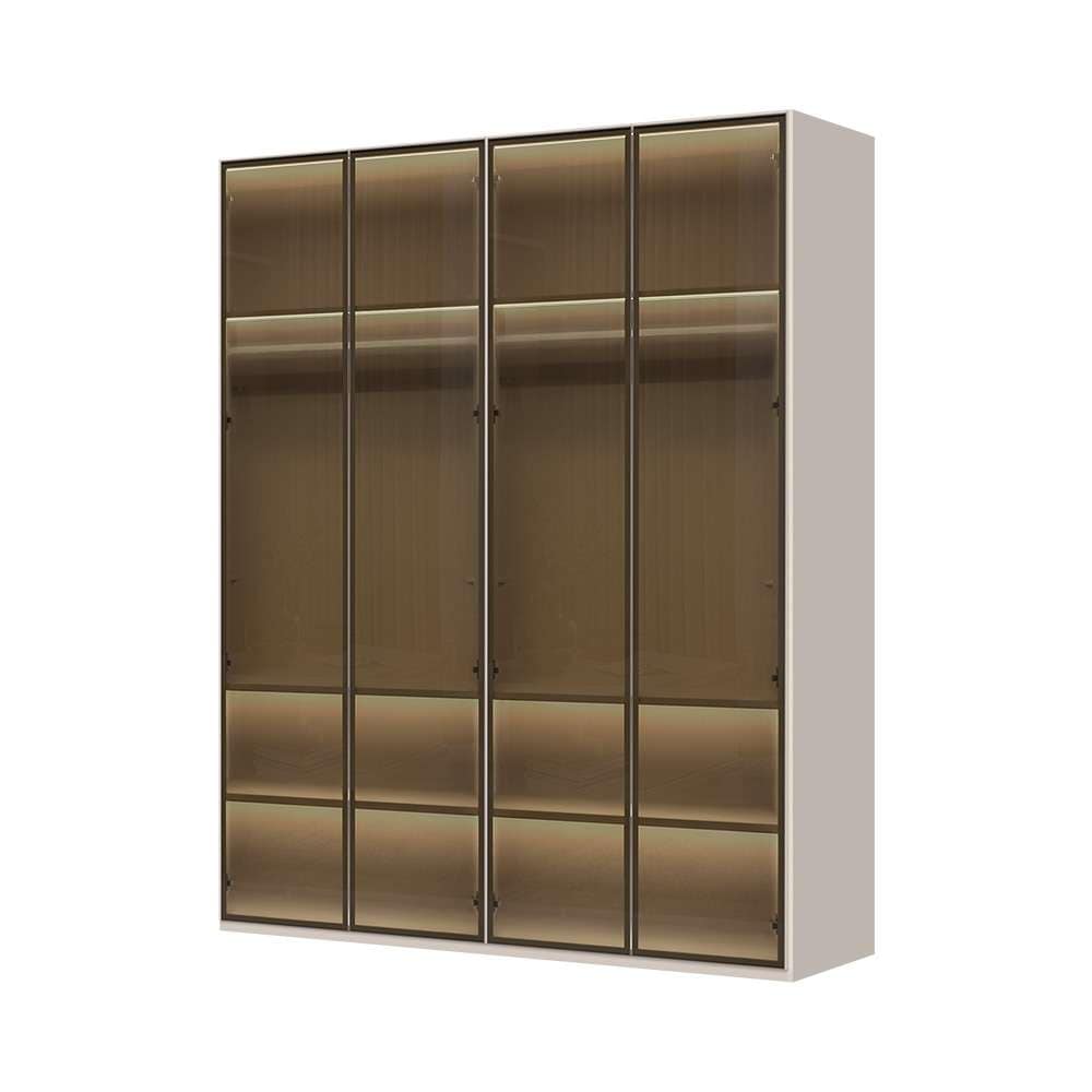 Places of Style Drehtürenschrank "Opera Parsol-Glastüren, LED-Glasbodenbele günstig online kaufen