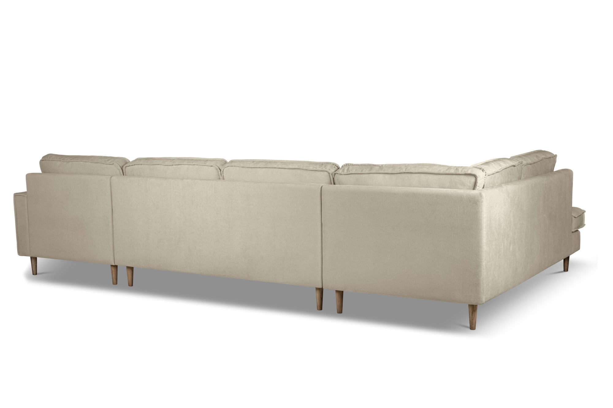 Home affaire Wohnlandschaft »Pinto Skandi, 350 cm, U-Form, XXL, mit Ottomanen«