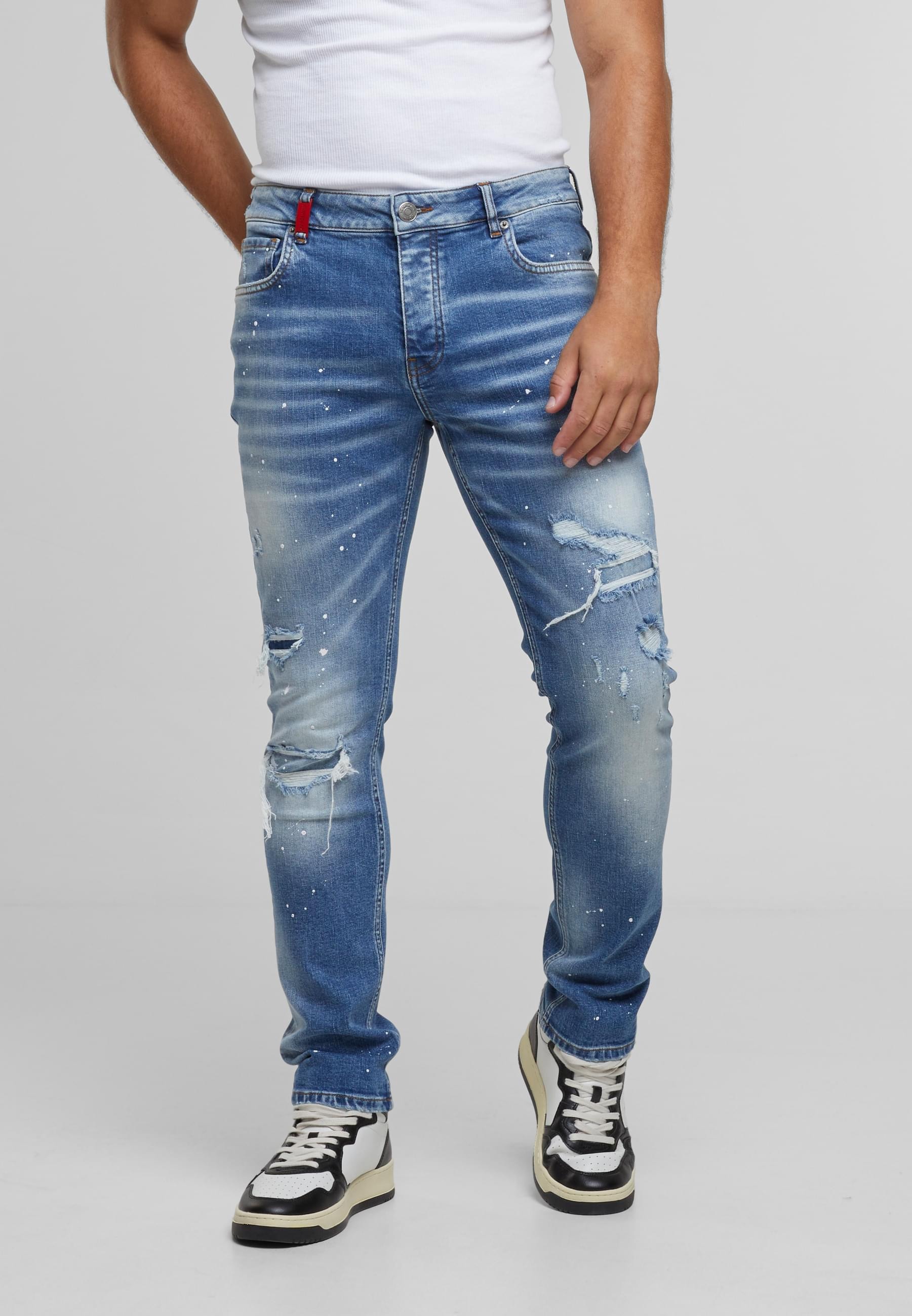 2Y Premium Bequeme Jeans »2Y Premium 2Y VICTOR RIPPED SLIM FIT JEANS«