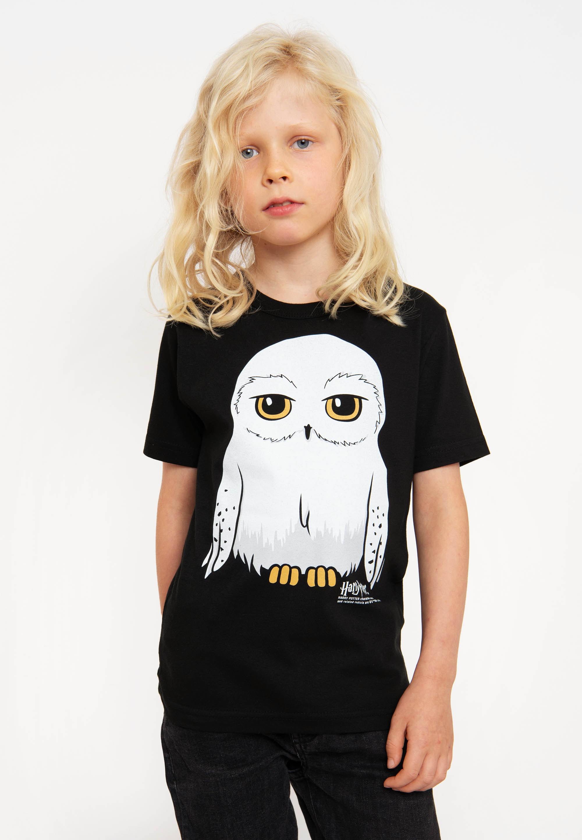 Potter BAUR Hedwig«, »Harry T-Shirt lizenziertem online LOGOSHIRT | kaufen – Print mit