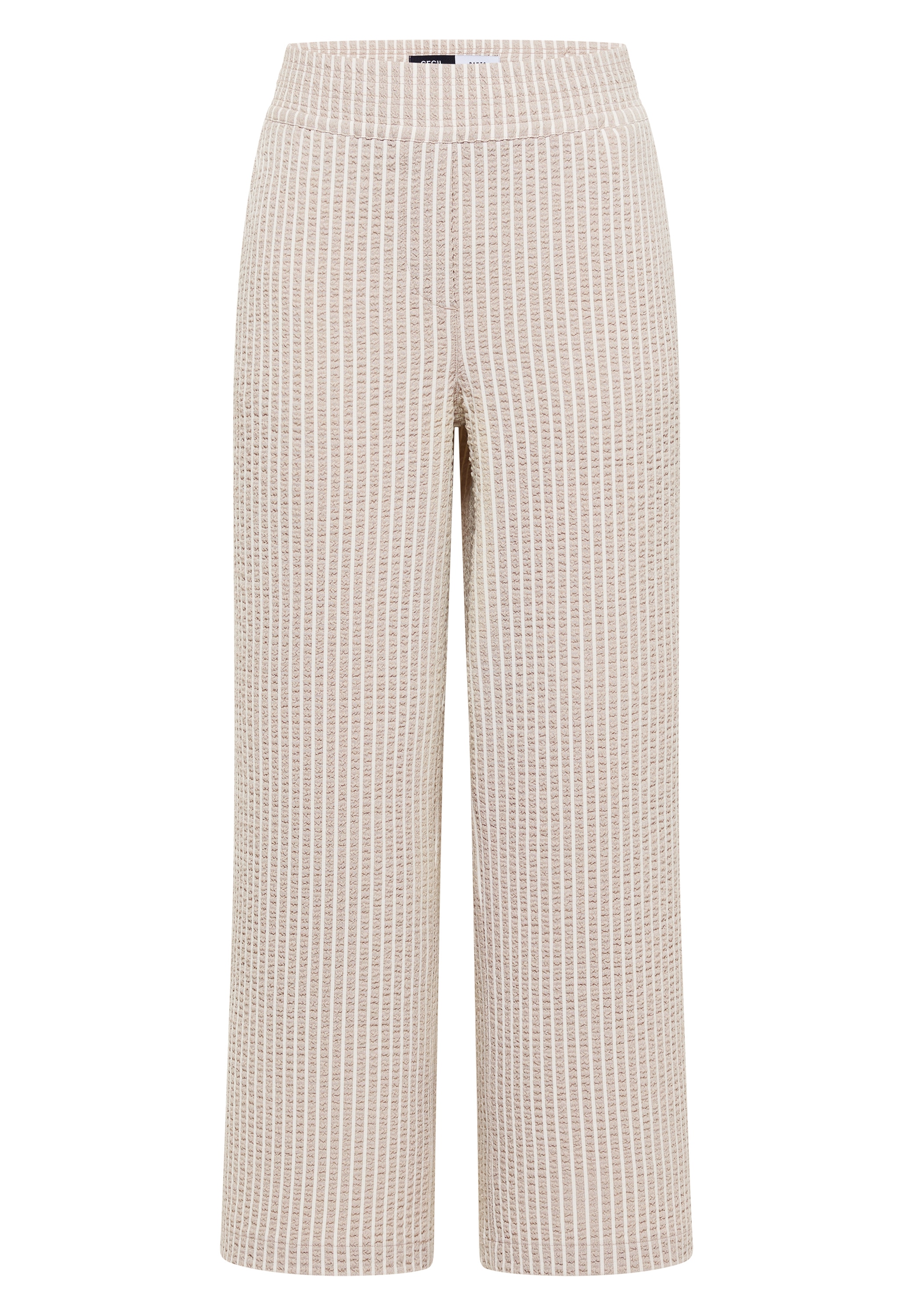 Cecil 7/8-Hose  mit gestreiftem Seersucker-Look