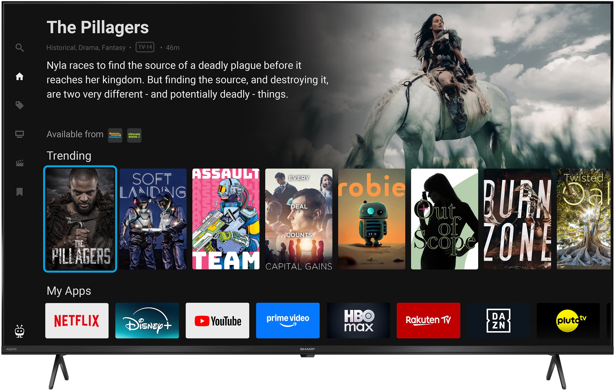 Sharp LED-Fernseher »4T-C50HKx« 126 cm/50 ″ Smart-TV
