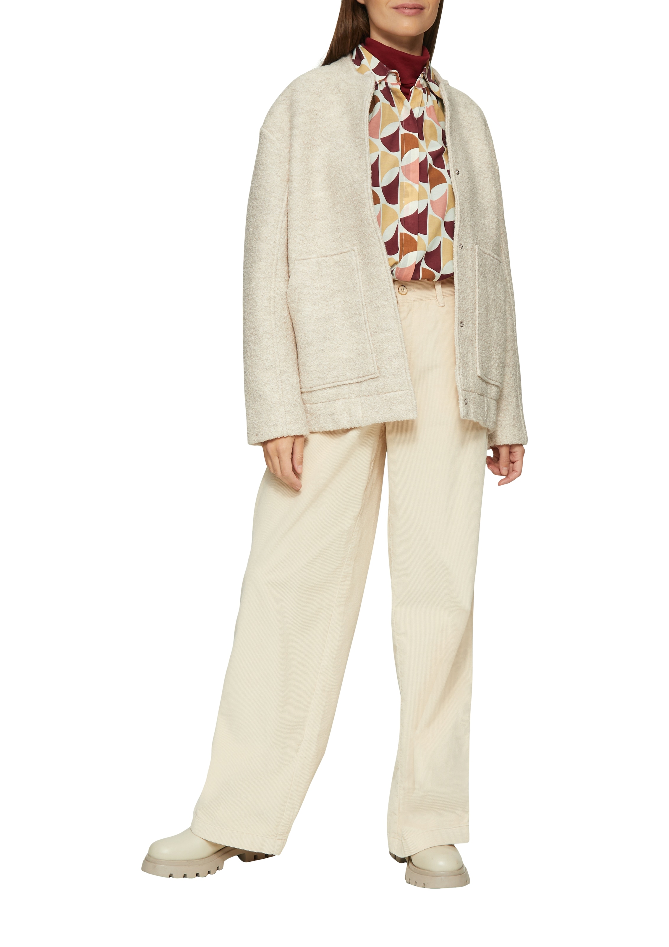 s.Oliver Langarmbluse mit All-Over Muster