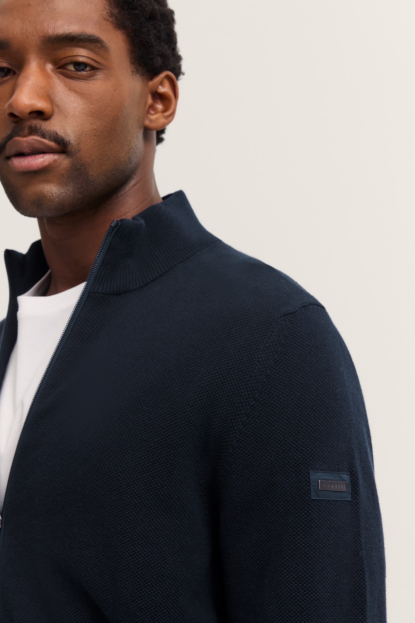 bugatti Strickjacke, mit Reißverschluss
