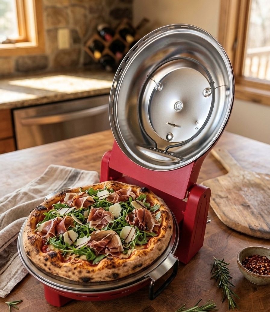 SALCO Pizzaofen »SPM-900CC« 1400 W, erreicht Temperaturen bis zu 380 °C