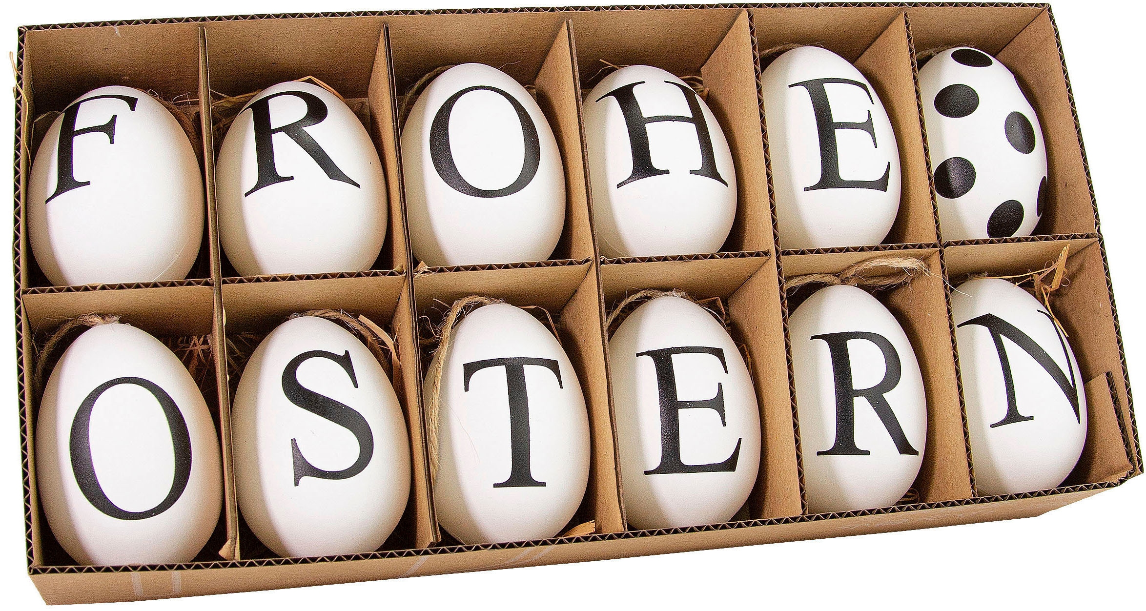 RIFFELMACHER & WEINBERGER Osterei »Ostereier mit Schriftzug«, Osterdeko aus  Kunststoff, zum Hängen bestellen | BAUR