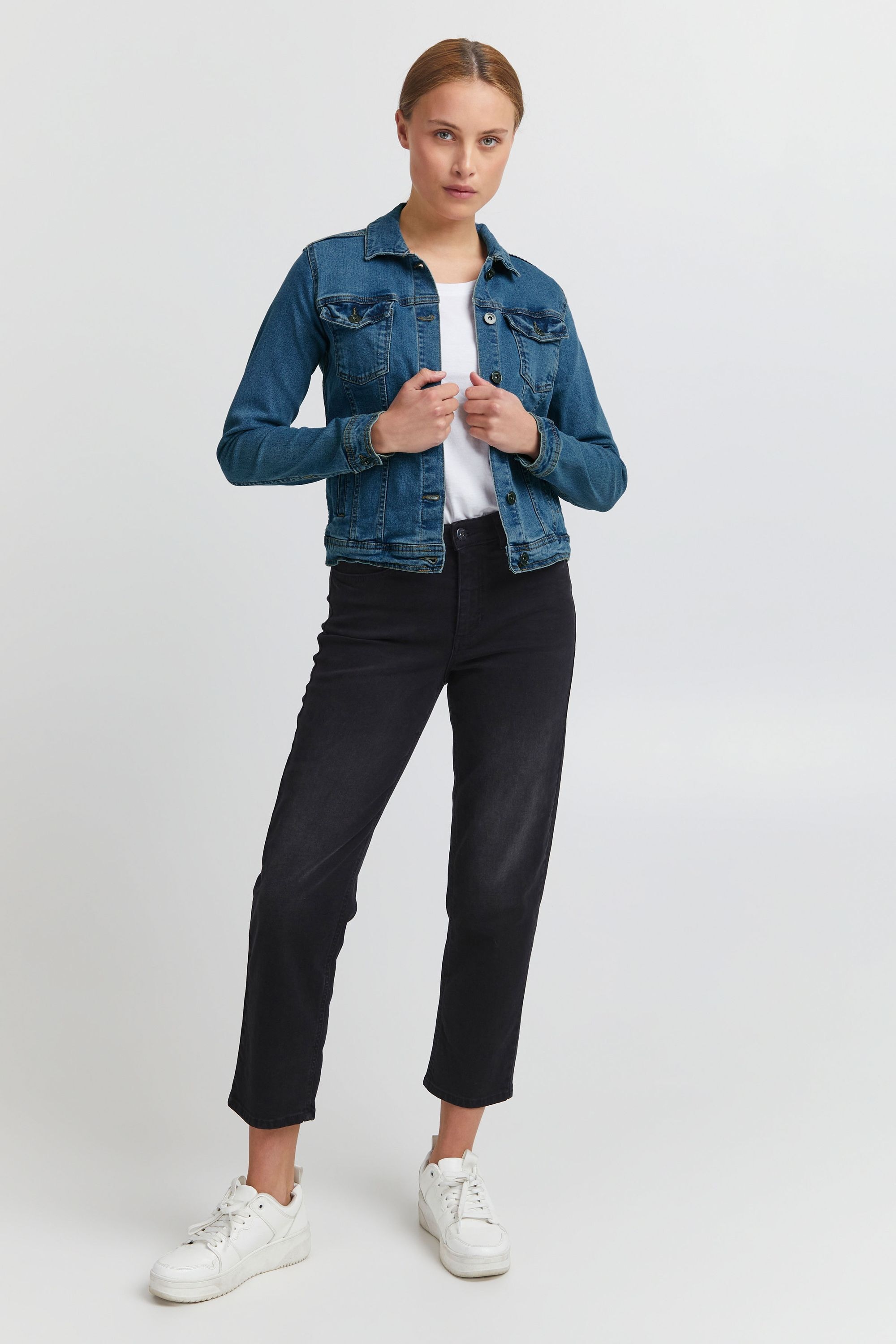 OXMO Jeansjacke »Jeansjacke OXFria«, ohne Kapuze