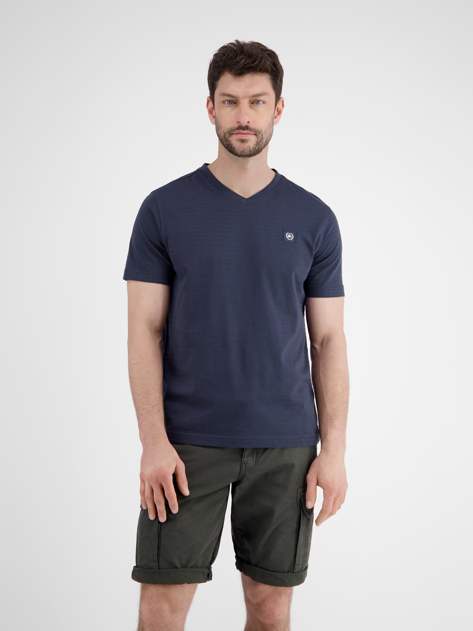 LERROS T-Shirt, mit Logo Stickerei