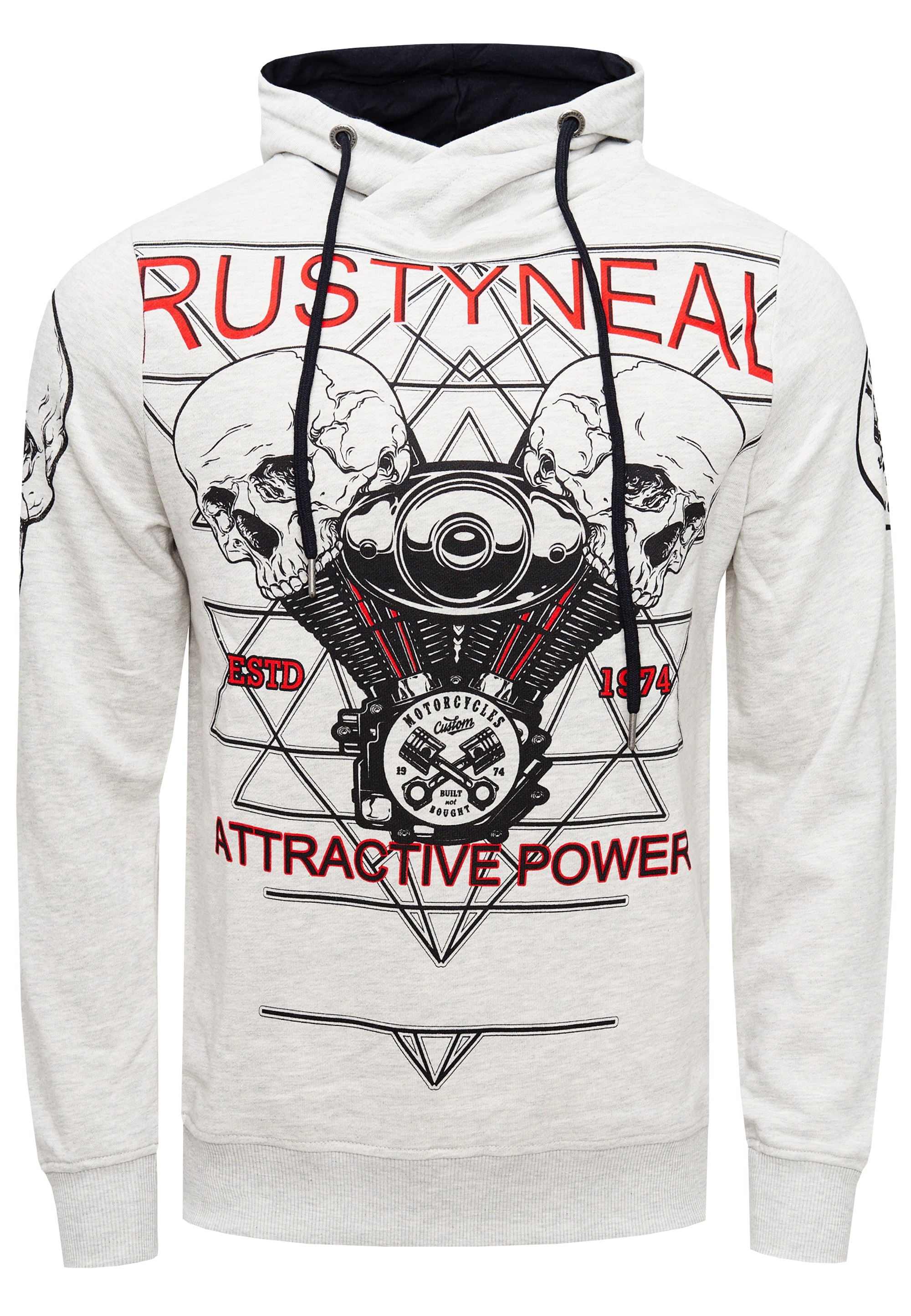 Rusty Neal Kapuzensweatshirt »Rusty Neal Sweater«, mit rockigem Print