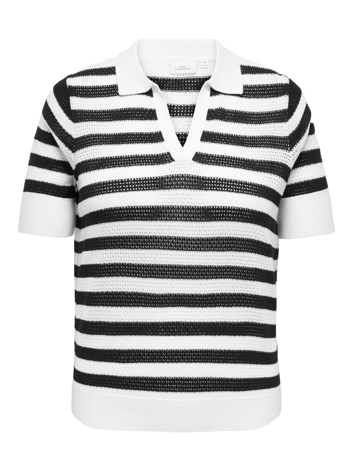 ONLY CARMAKOMA Polokragenpullover "CARDIANA SS POLO PULLOVER KNT" günstig online kaufen