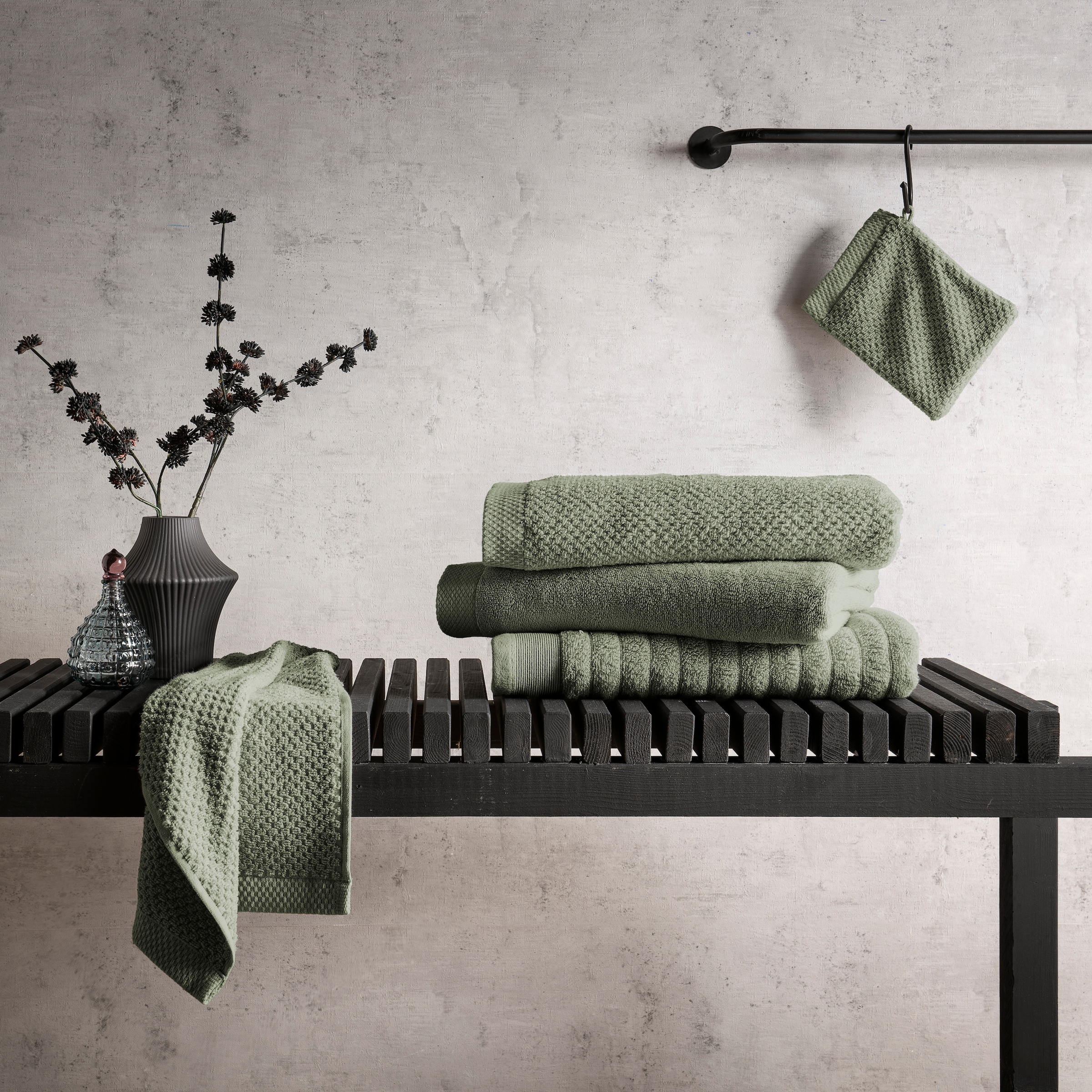 Heckett & Lane Gaestehandtuecher »Heckettlane Gästentuch Prestige« Gästentücherset aus hochwertige Baumwolle, 650gr/m²