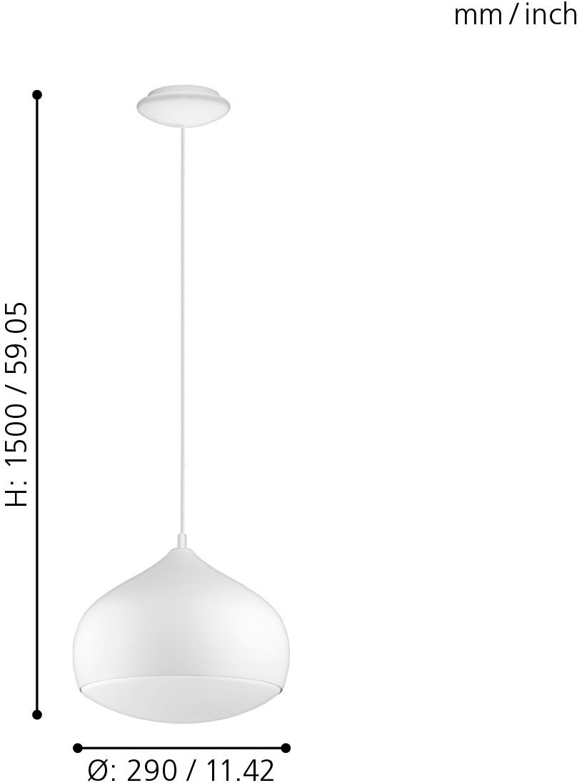 EGLO Pendelleuchte »COMBA-C«, 1 flammig, Leuchtmittel LED-Board | LED fest integriert, Hängeleuchte, EGLO CONNECT, Steuerung über APP + Fernbedienung