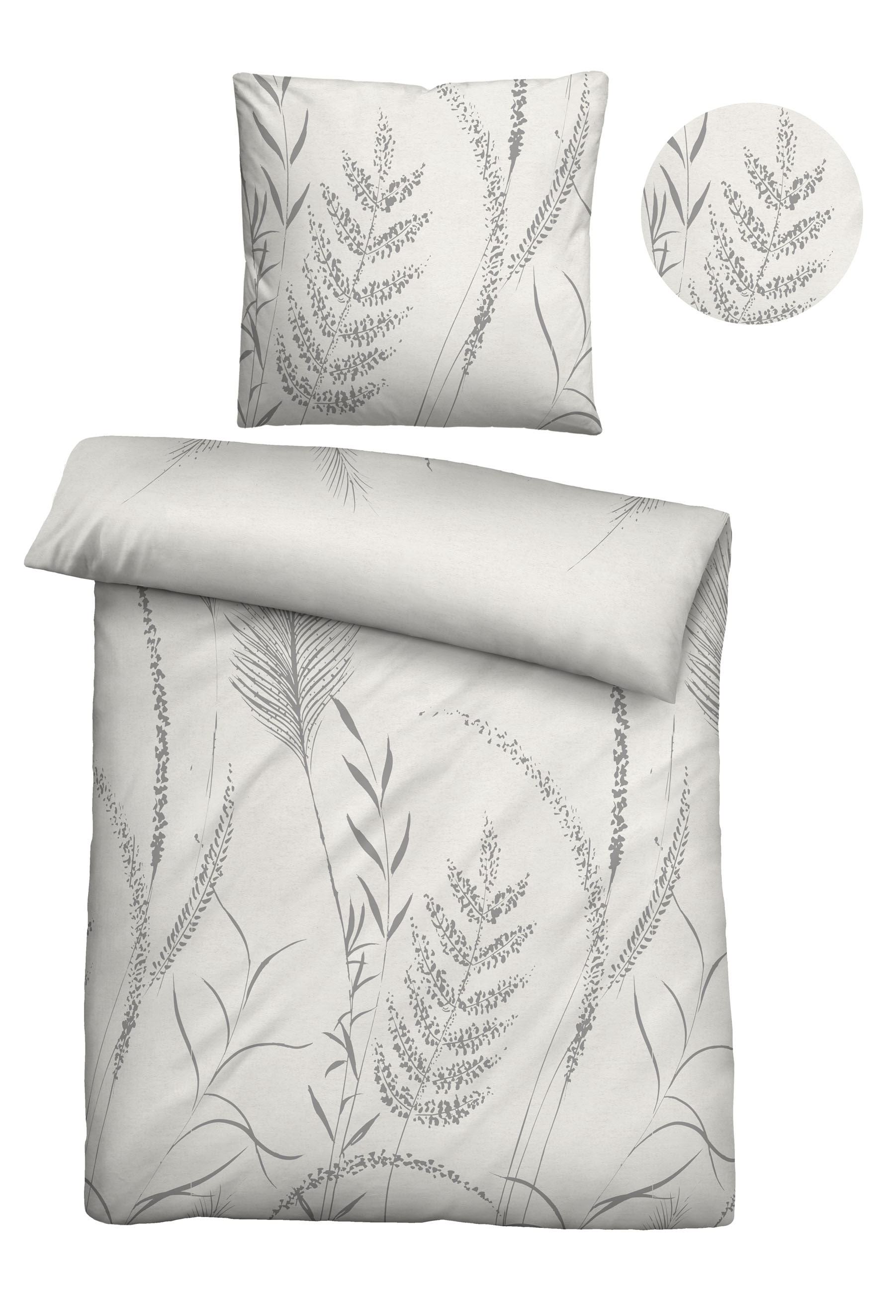 Biberna Bettwäsche "0840518" 2 Stk. tlg. kuschelig warm, samtweich, Melange günstig online kaufen