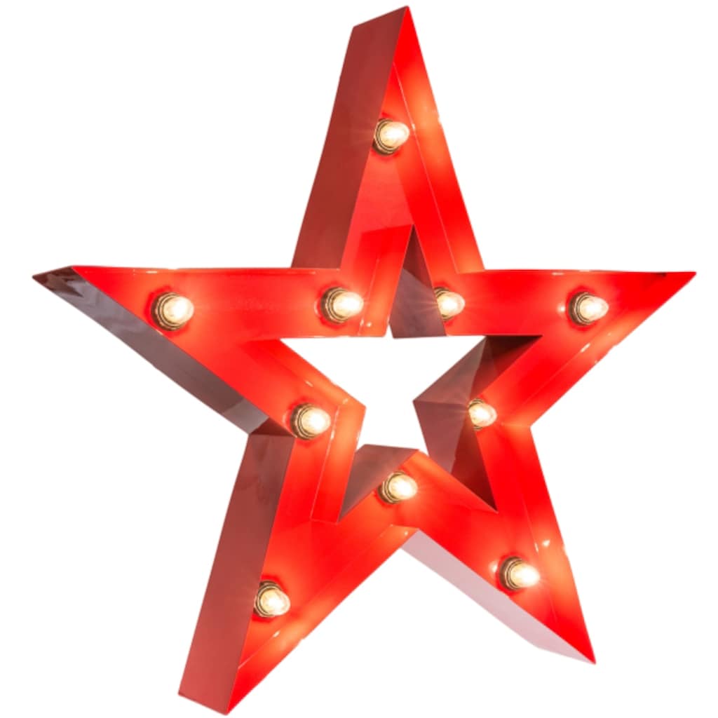 MARQUEE LIGHTS Dekolicht »Star«, 10 flammig-flammig